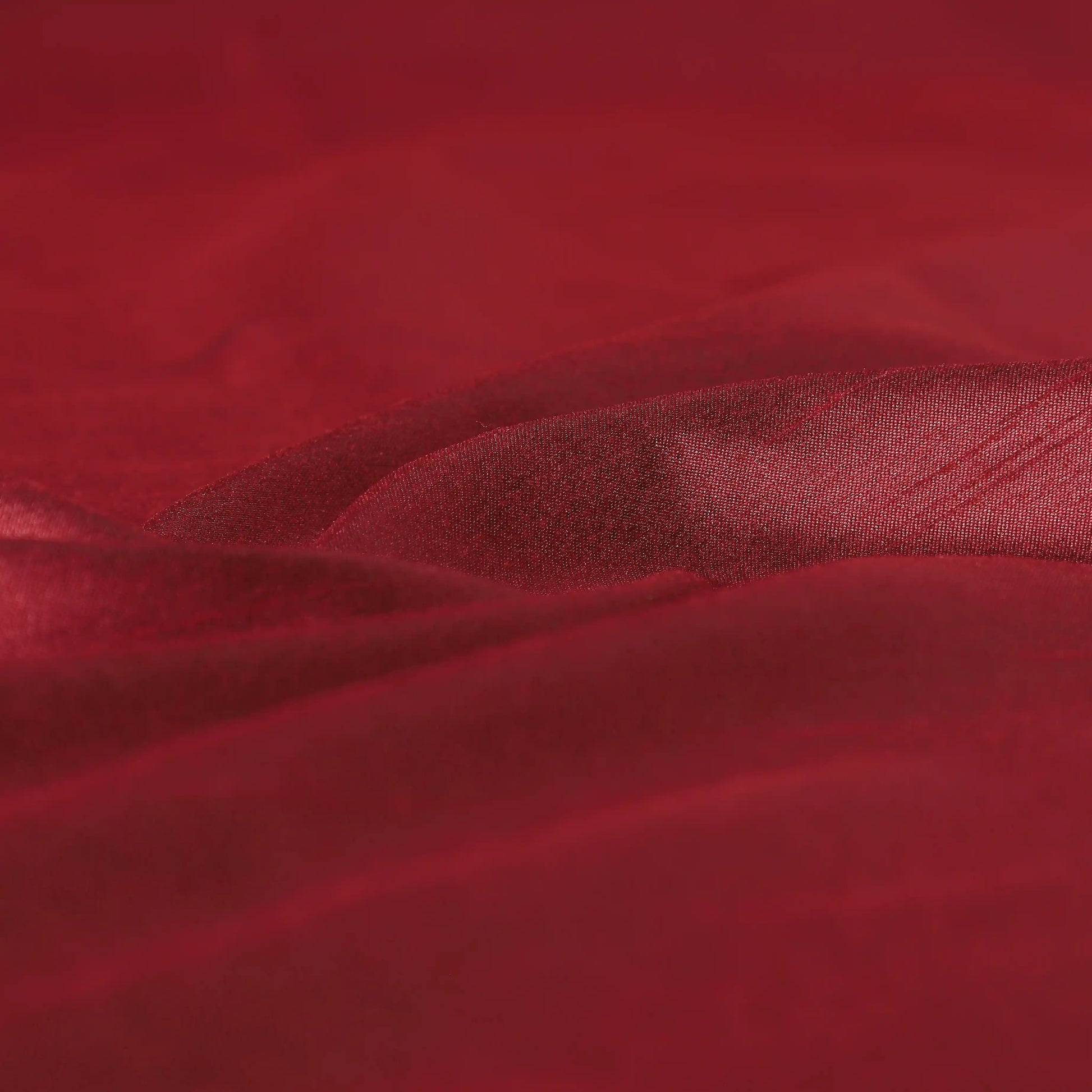 Paleto Set Of 2 Solid Readymade Curtains | Pure Hues Ruby Red / Door (4.25ft X 7.22ft)