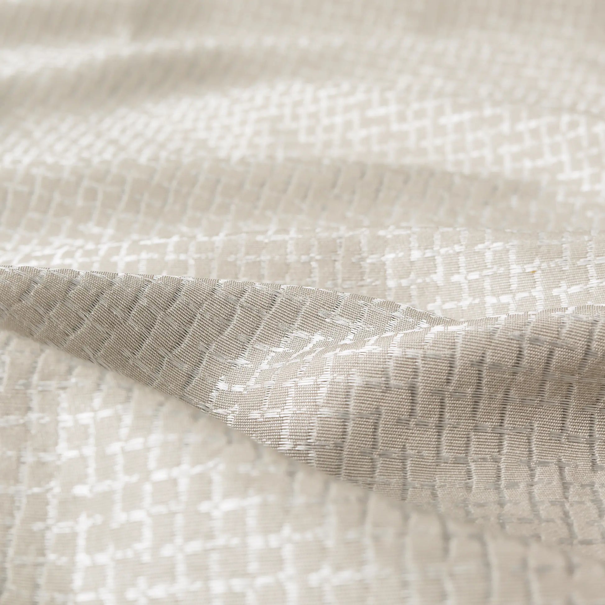 Pelushe Set Of 2 Solid Readymade Curtains | Checkered Nature Steel / Window (5ft X 4.4ft)