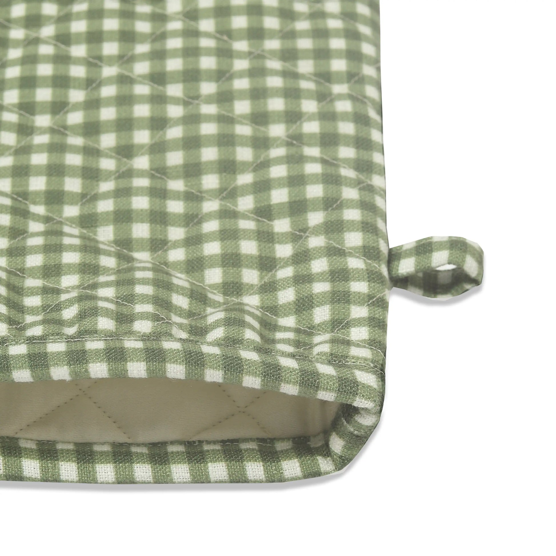 Nonna's Home 100% Polyester Oven Mitts Small Rosemary Gingham / Oven Mitt (20cm x 20cm)