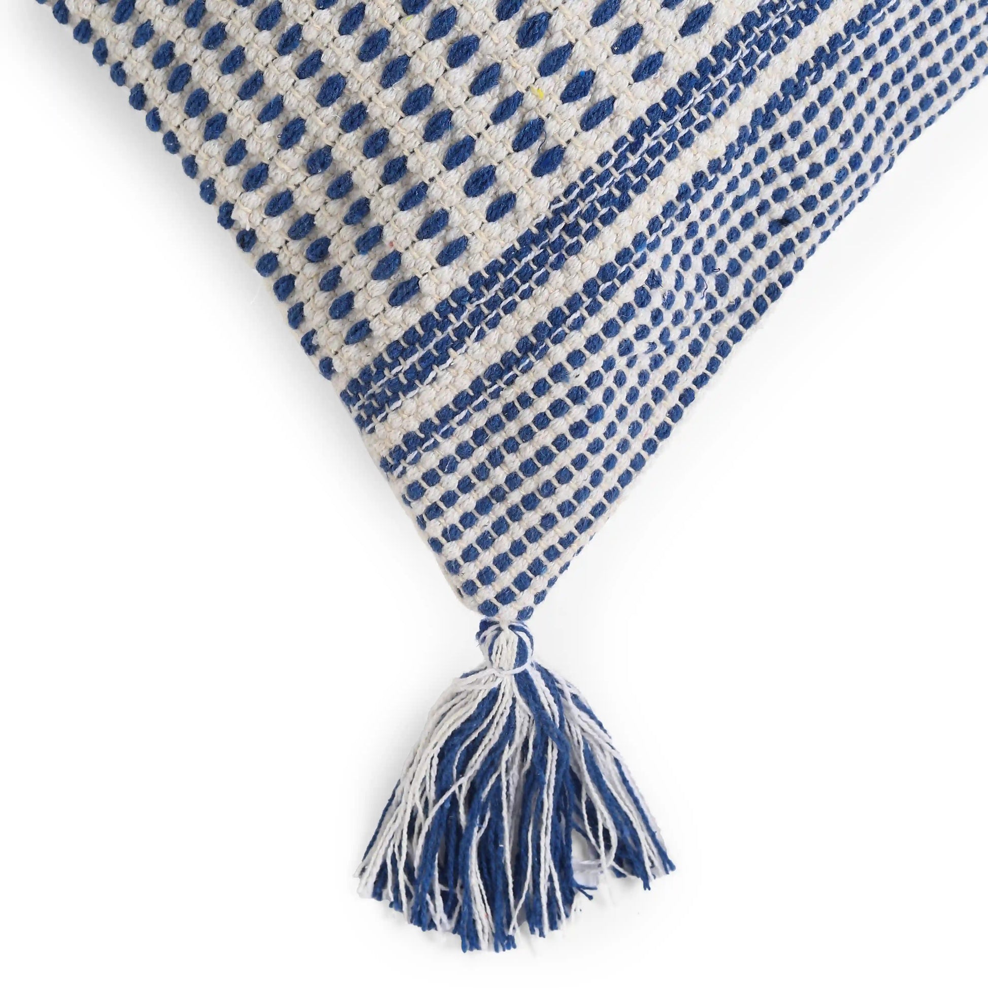 Vissencia 100% Cotton Woven Cushion Cover | Summer Breeze Sky Breeze / Cushion Cover (41cm x 41cm)