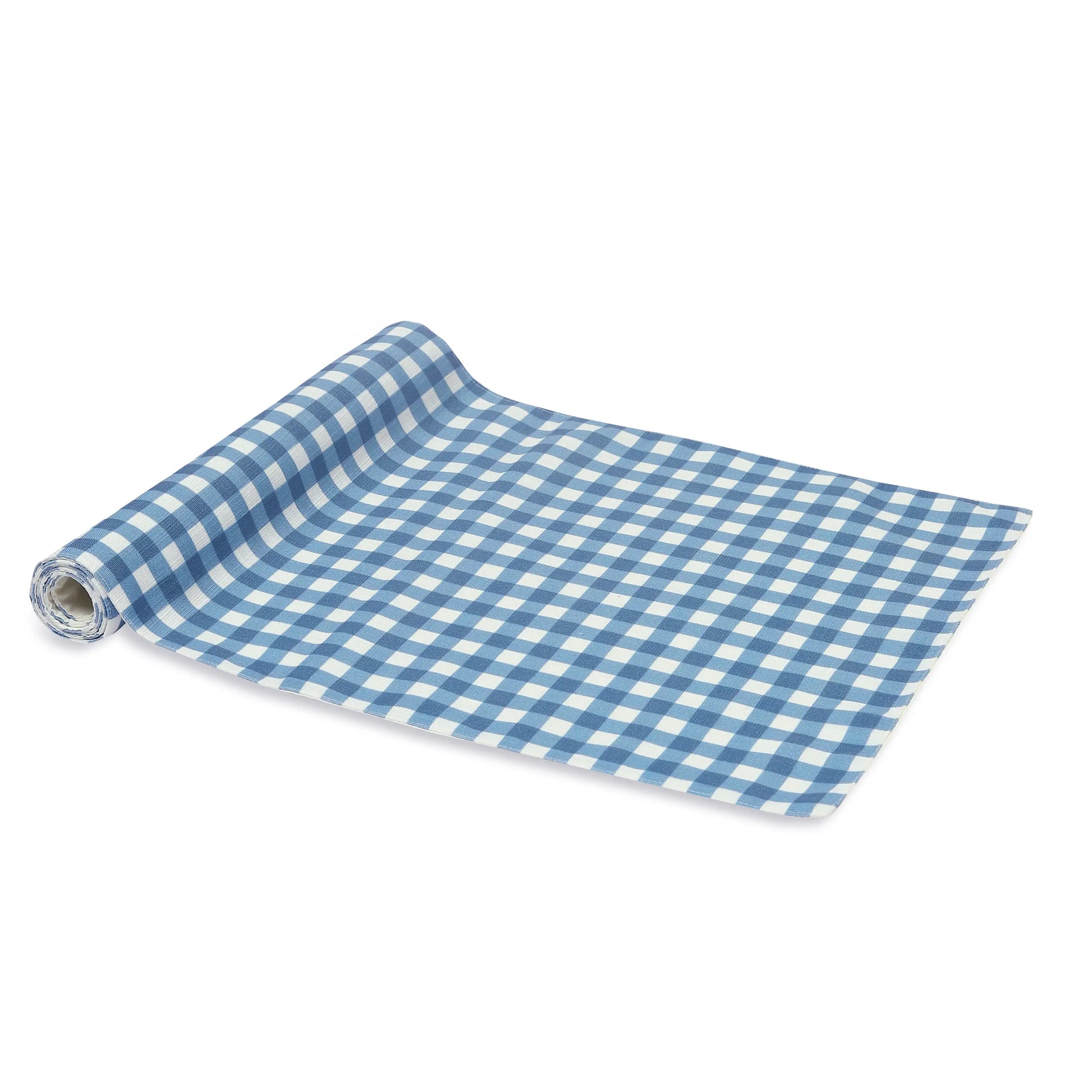 Nonna's Home 100% Polyester Table Runner Big Blueberry Gingham / Table Runner (34cm x 120cm)