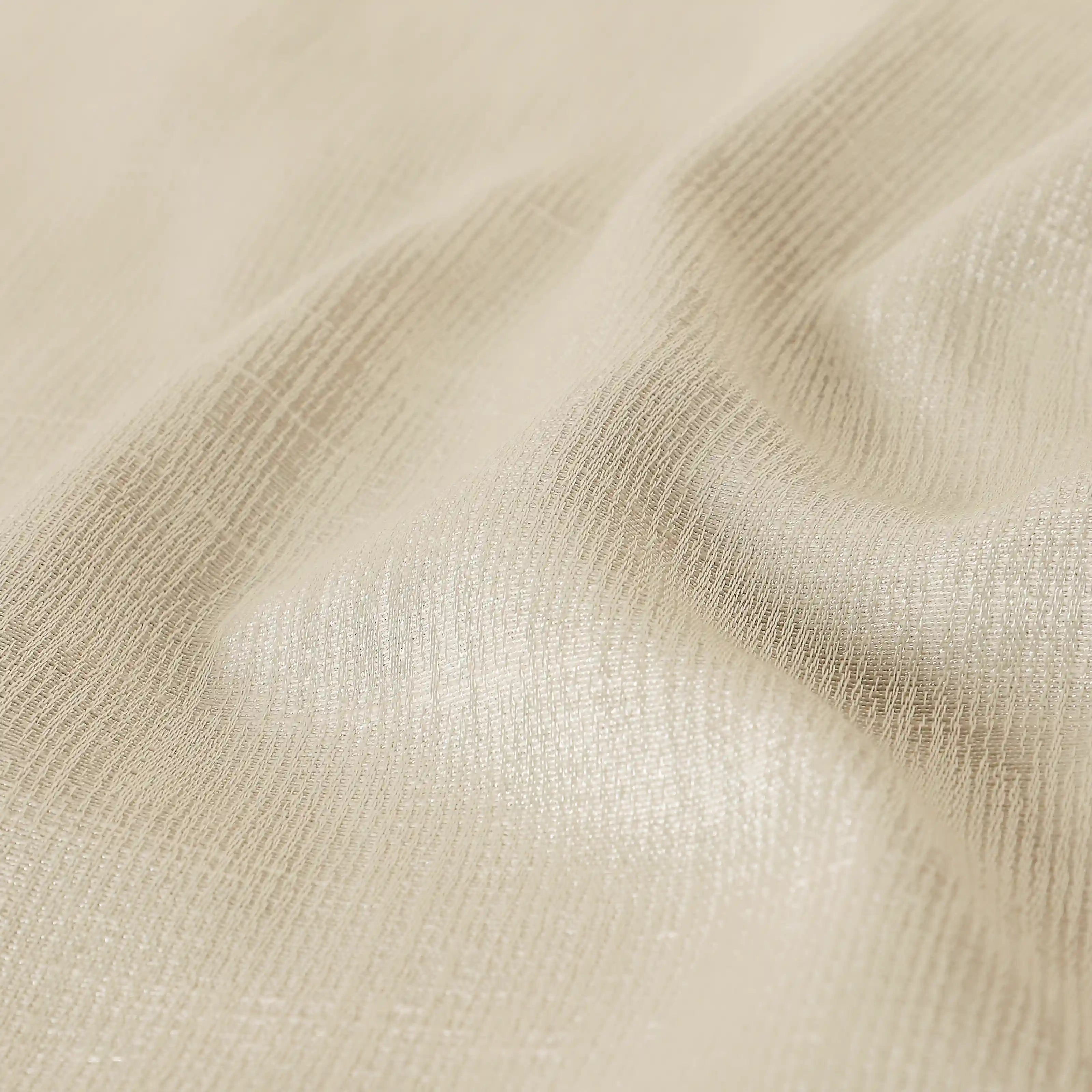 De Jacquard - Classic Set Of 2 Jacquard Readymade Curtains | Urban Melange Vanilla Sky / Window (5ft X 4.4ft)