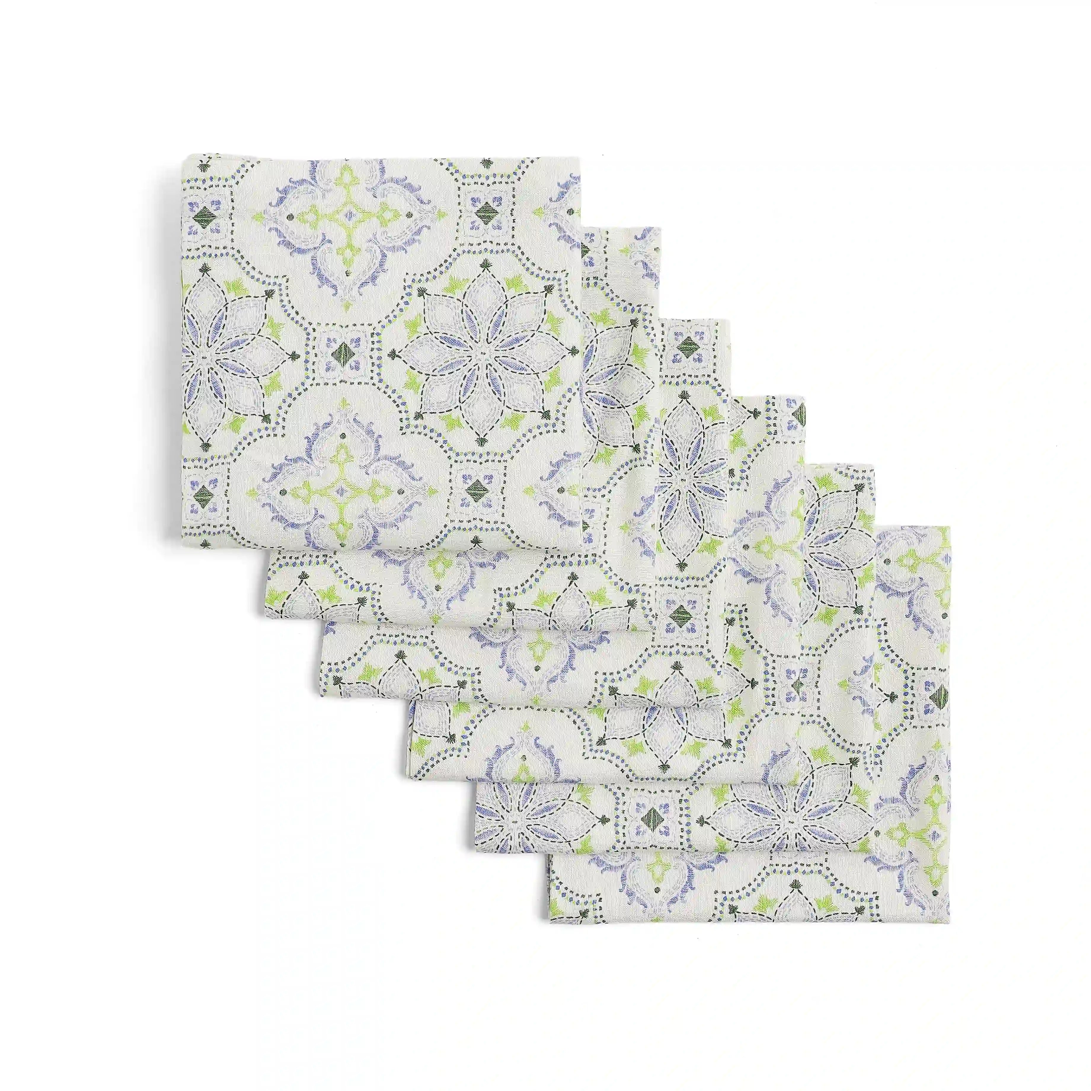 Nonna's Home 100% Cotton Table Napkin Set Bespoke Blooms / Pack of 6