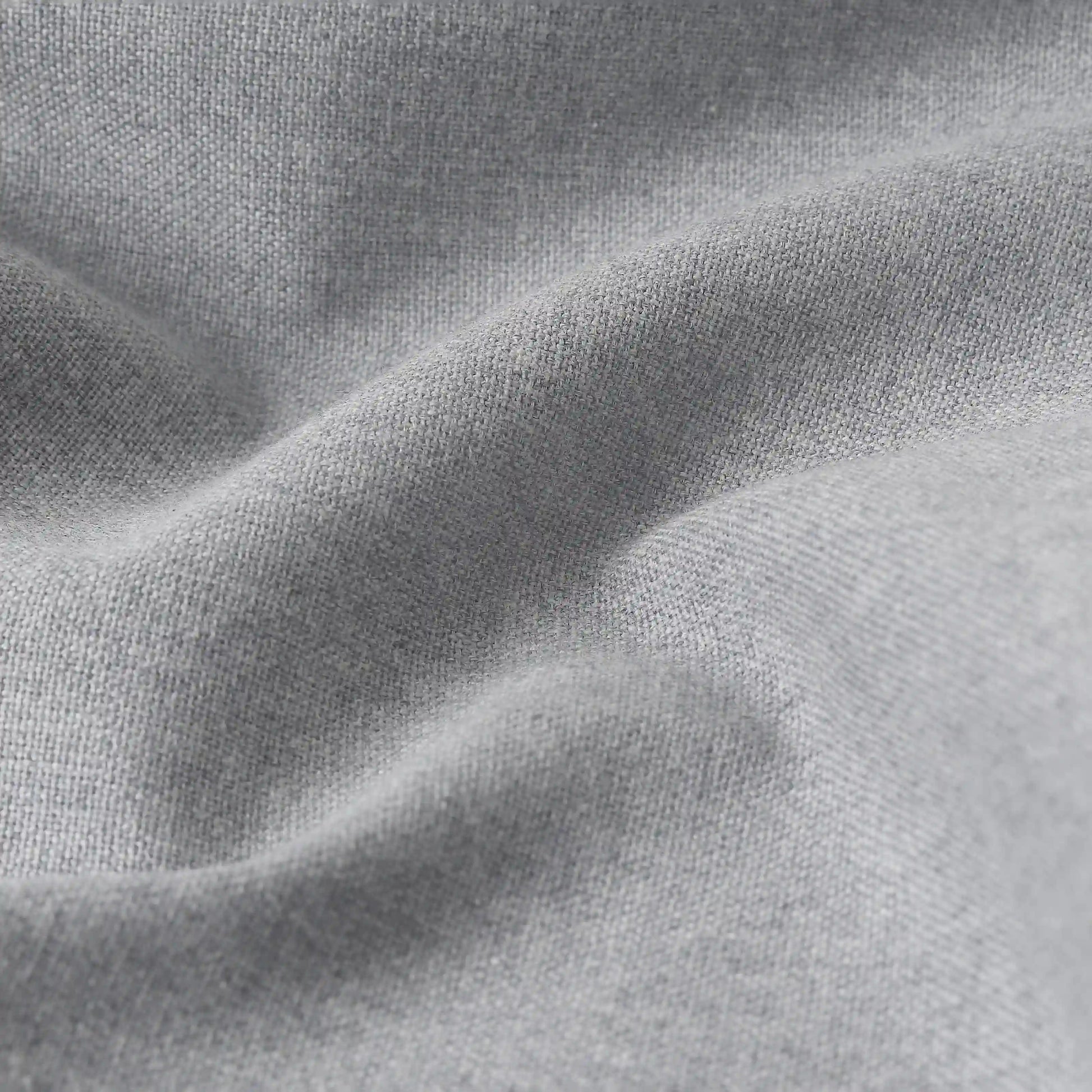 Pelushe Set Of 2 100% Cotton Solid Readymade Curtains | Everyday Hues Cool Grey / Window (5ft X 4.4ft)