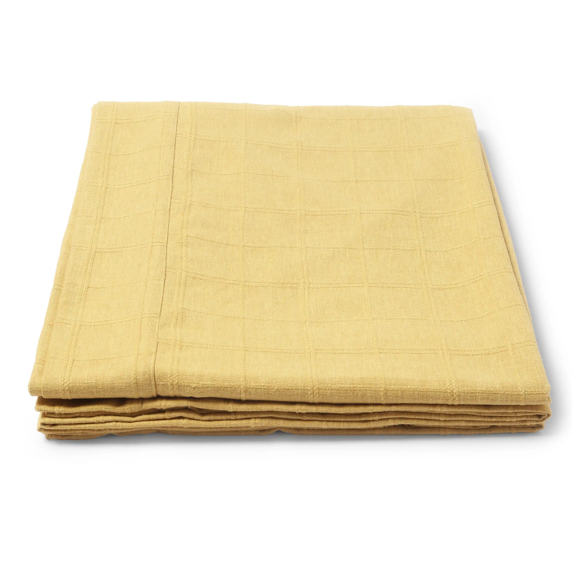 Kaleida Cotton-Polyester Blend Table Cloth Ochre Origins-Solid Dyed / Table Cloth (150cm x 200cm)