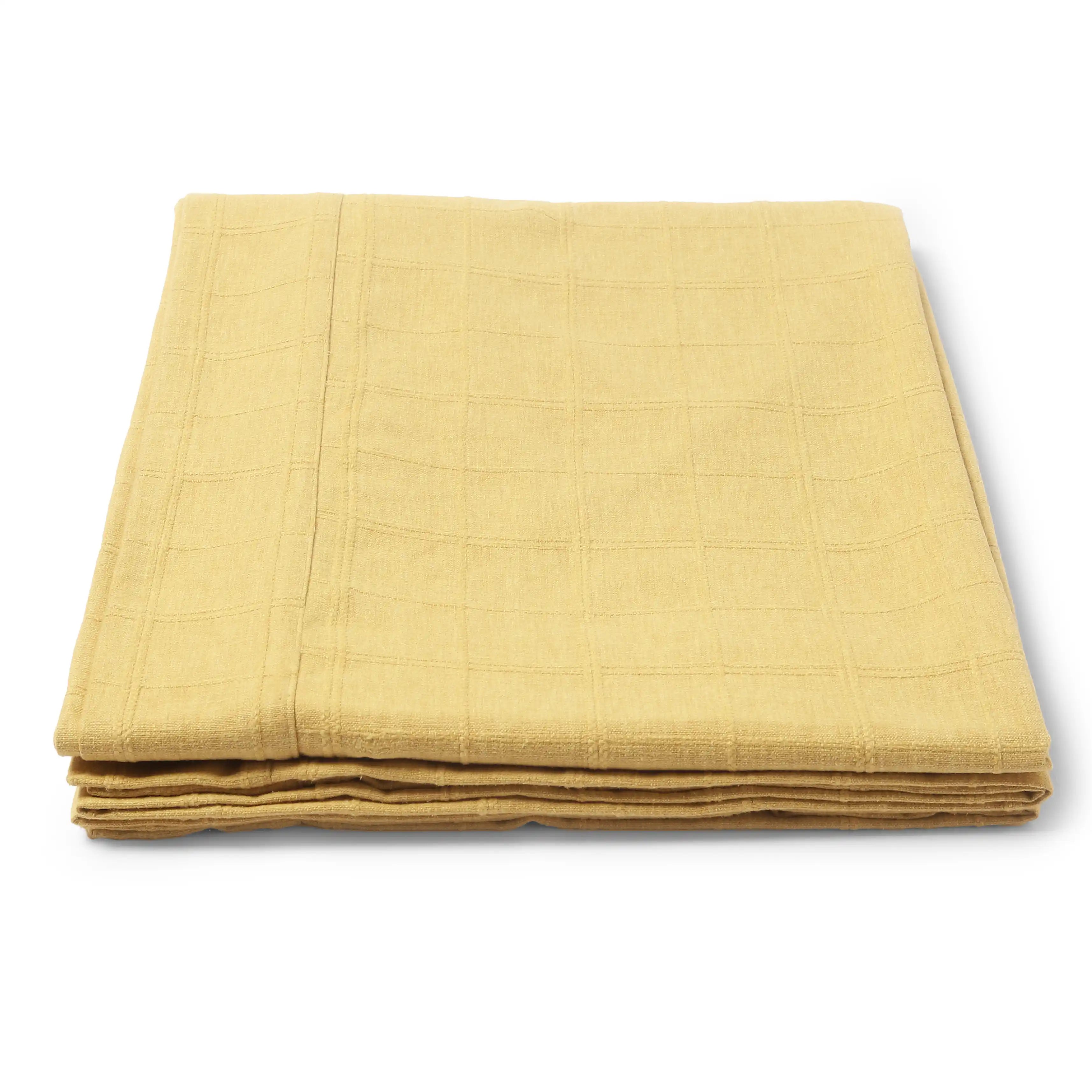 Kaleida Cotton-Polyester Blend Table Cloth Ochre Origins-Solid Dyed / Table Cloth (150cm x 200cm)