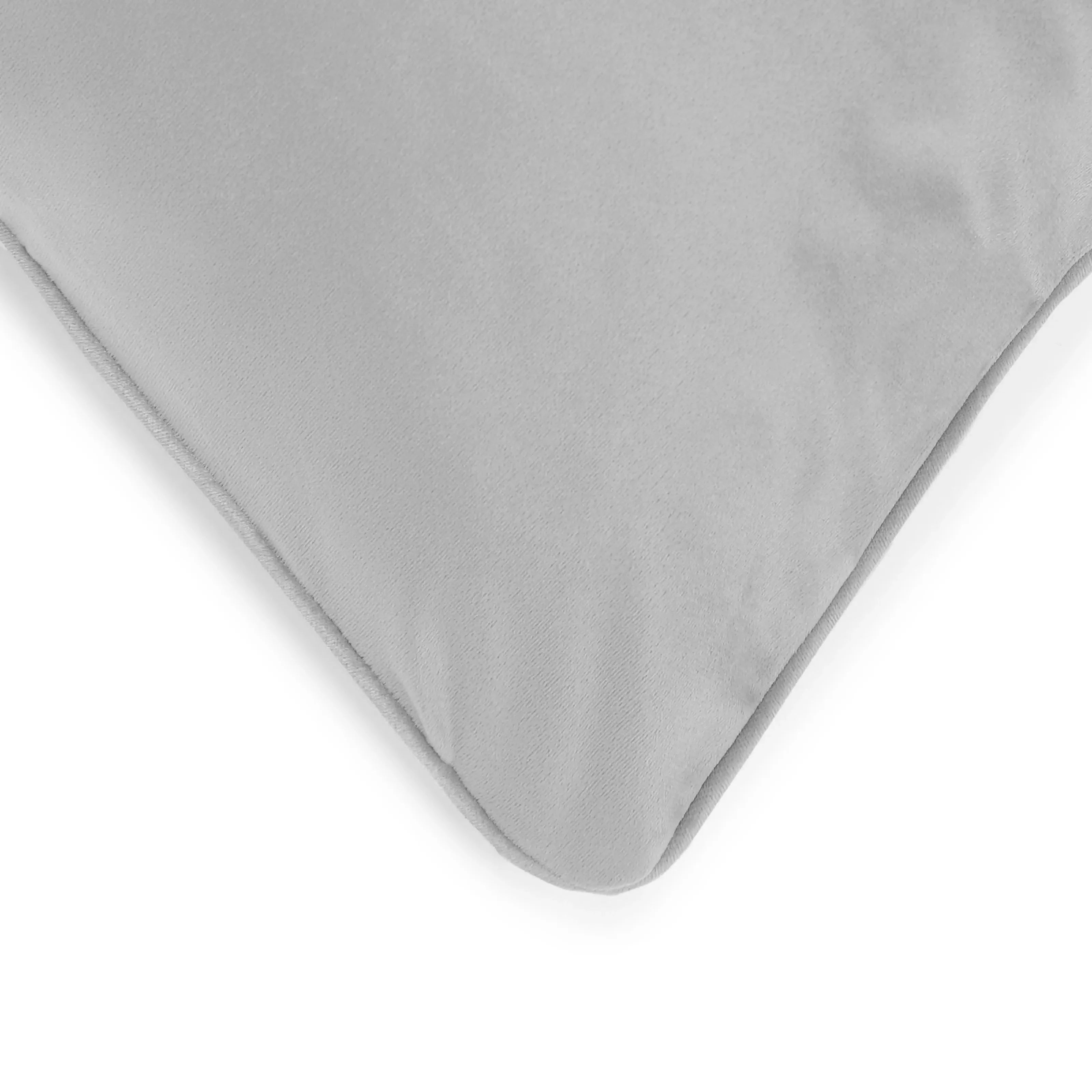 Espricia Solid Cushion Cover | Colour Pop Silver Ash / Cushion Cover (51cm x 51cm)