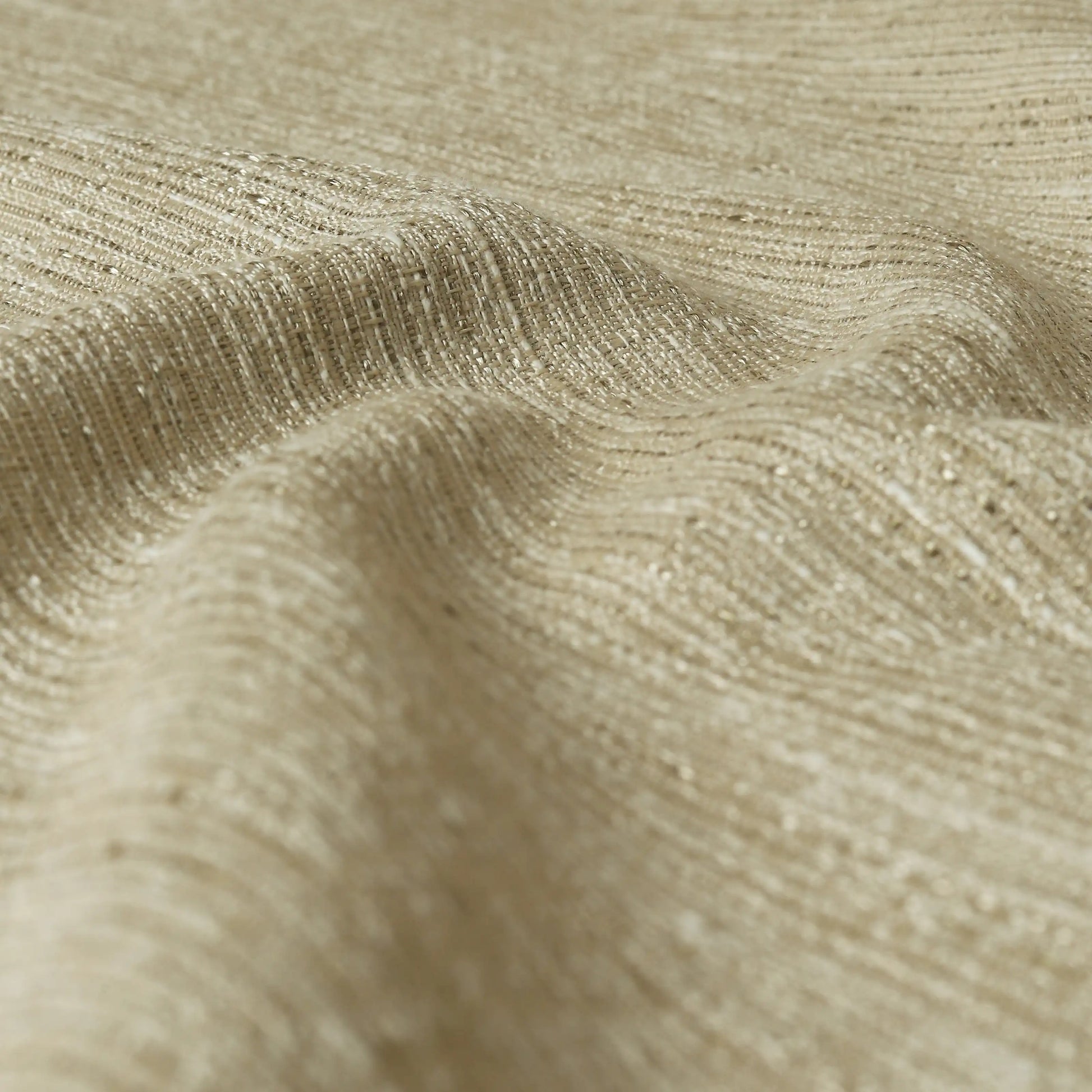 Paleto Set Of 2 Solid Readymade Curtains | Rain & Mist Baked Sand / Window (5ft X 4.4ft)