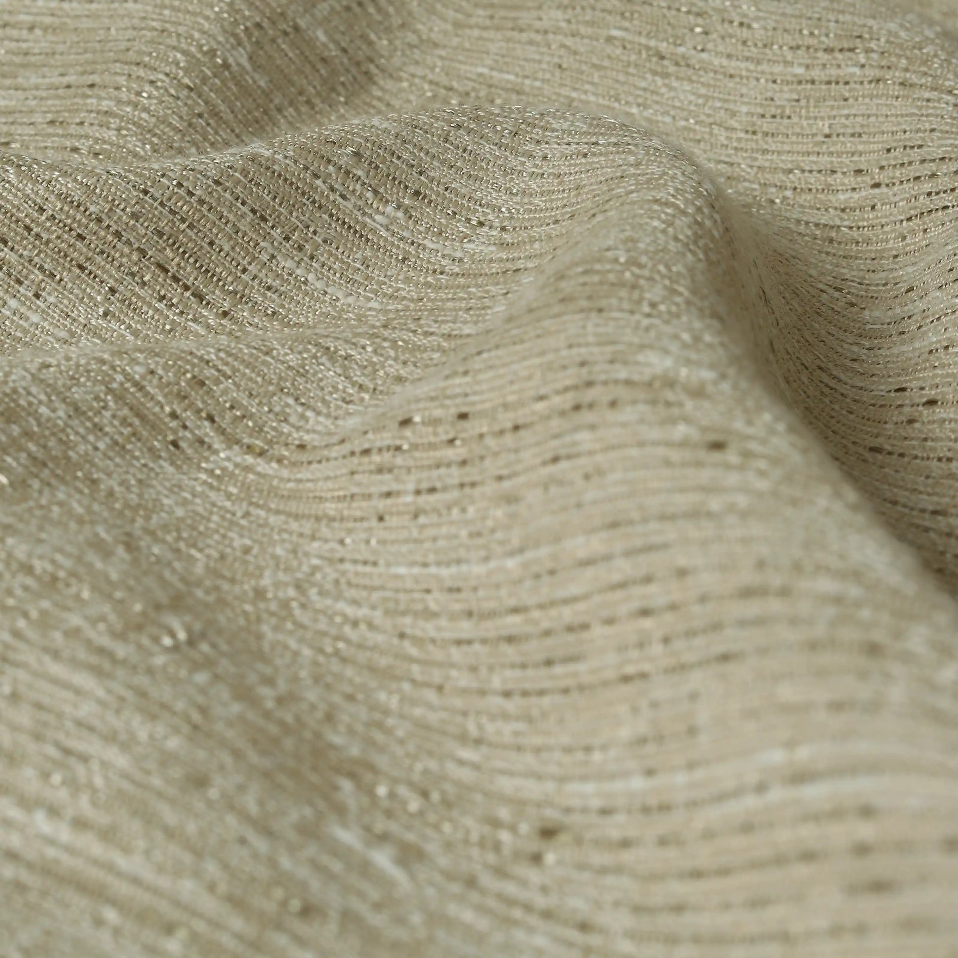 Paleto Set Of 2 Solid Readymade Curtains | Rain & Mist Baked Sand / Door (7ft X 4.4ft)