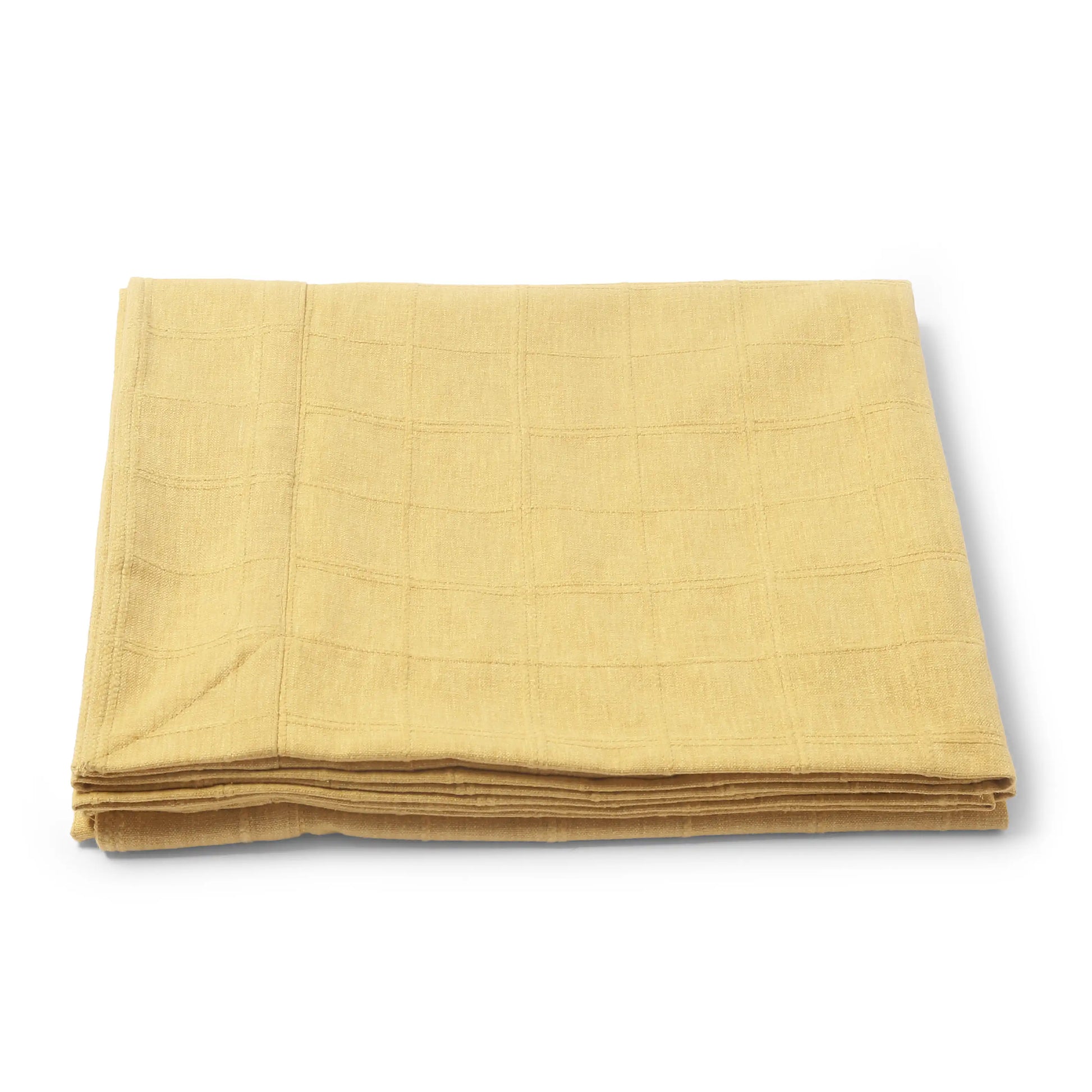 Kaleida Cotton-Polyester Blend Table Cloth Ochre Origins-Solid Dyed / Table Cloth (150cm x 150cm)