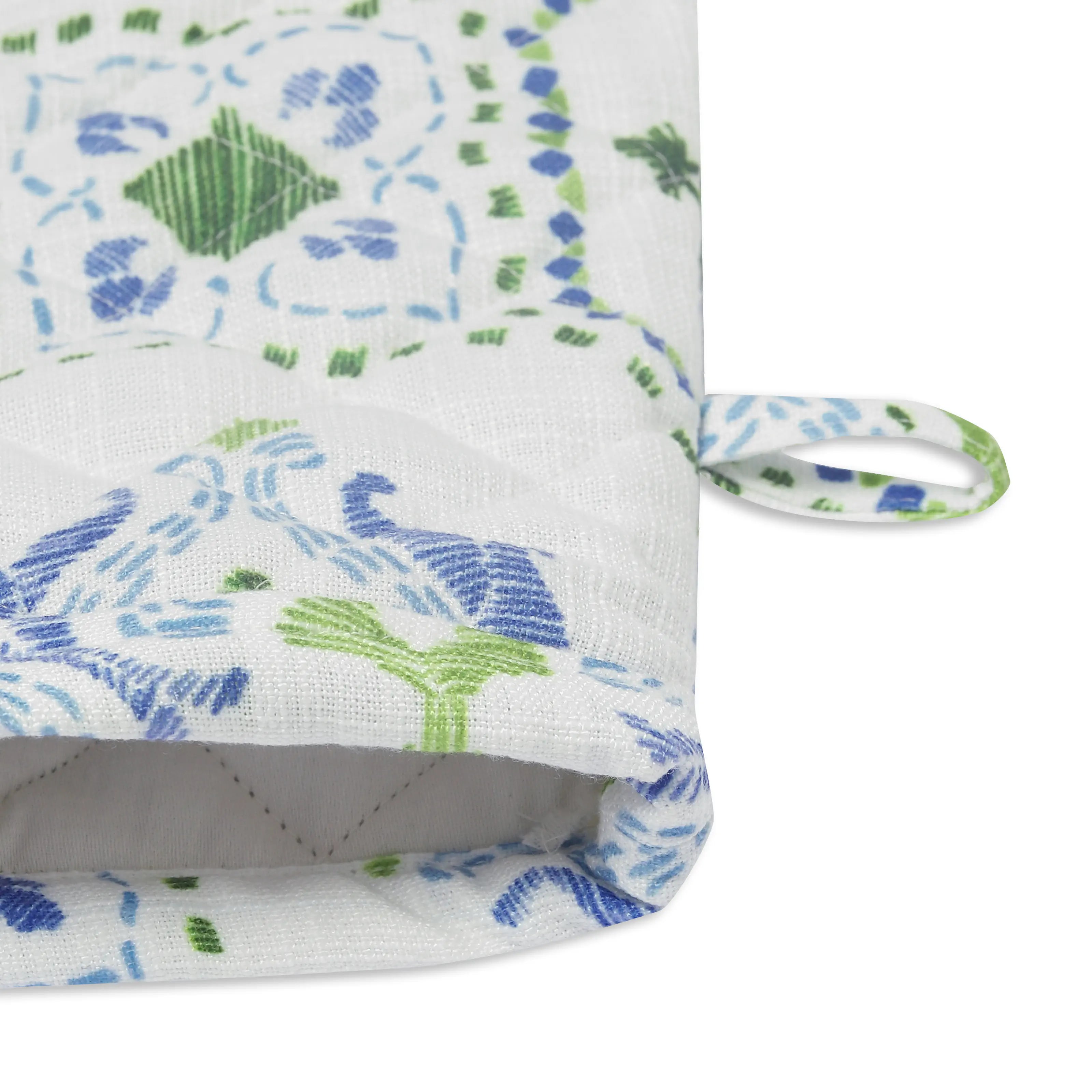 Nonna's Home 100% Polyester Oven Mitts Bespoke Blooms / Oven Mitt (20cm x 20cm)