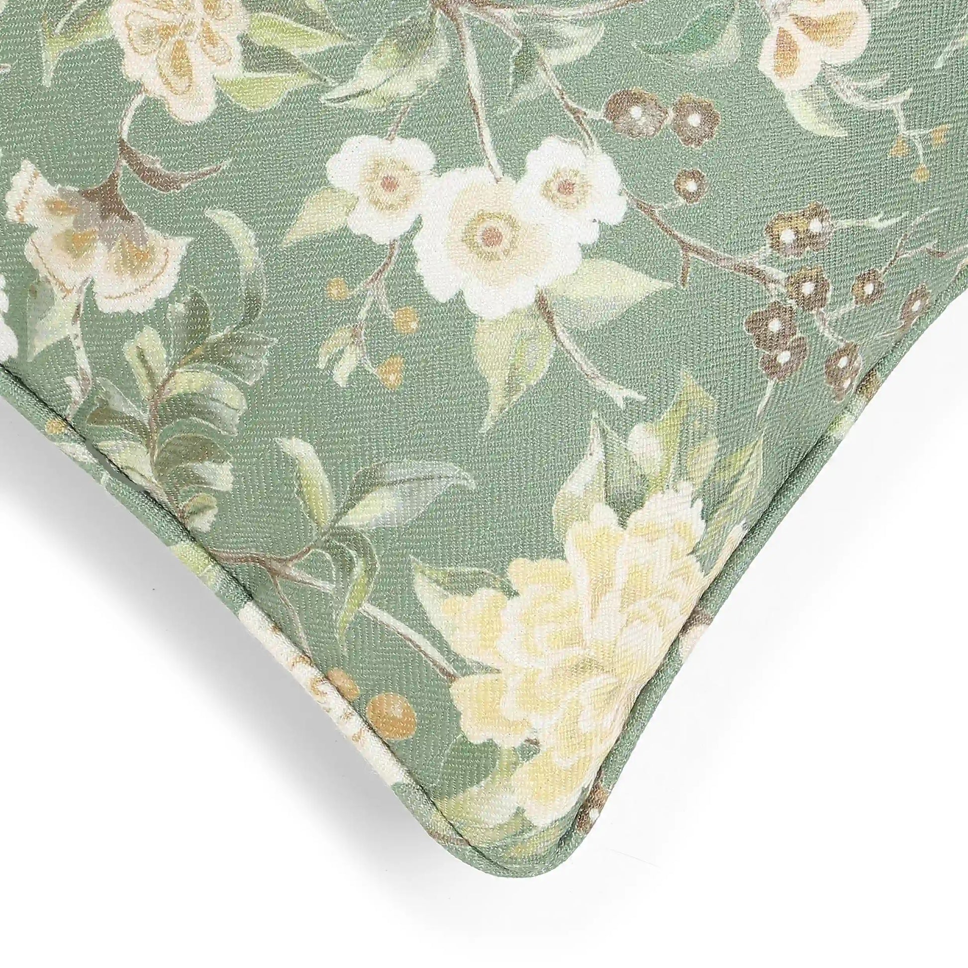 Espricia Printed Cushion Cover | Gardenia Herbal Green / Cushion Cover (51cm x 51cm)