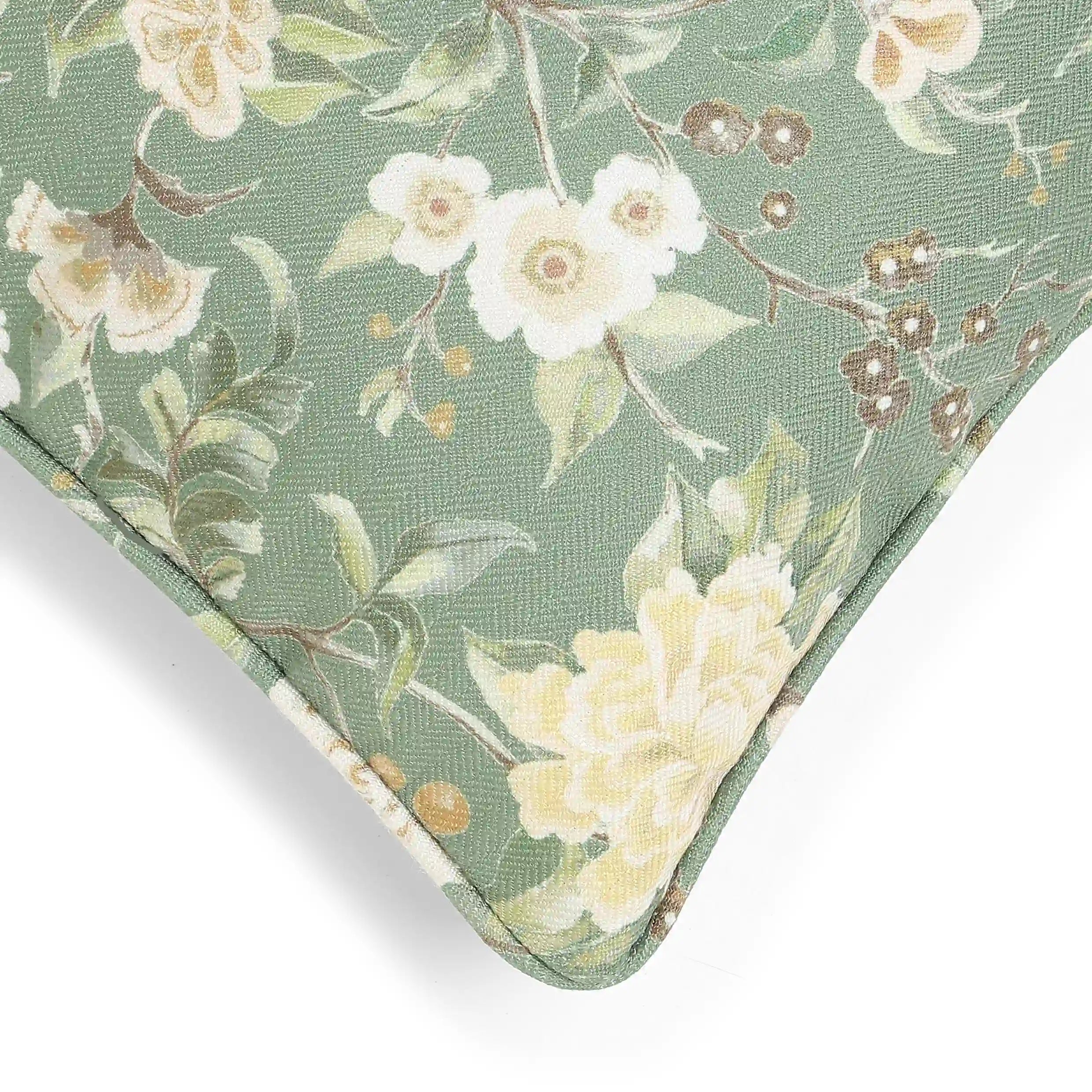 Espricia Printed Cushion Cover | Gardenia Herbal Green / Cushion Cover (51cm x 51cm)