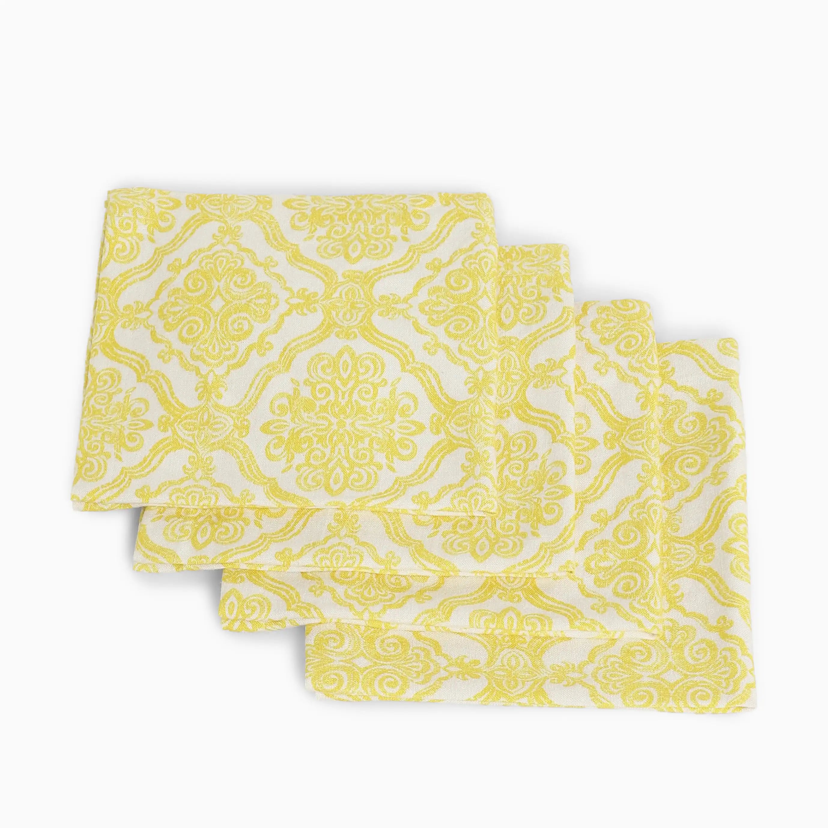 Nonna's Home 100% Cotton Table Napkin Set Vintage Baroque / Pack of 4
