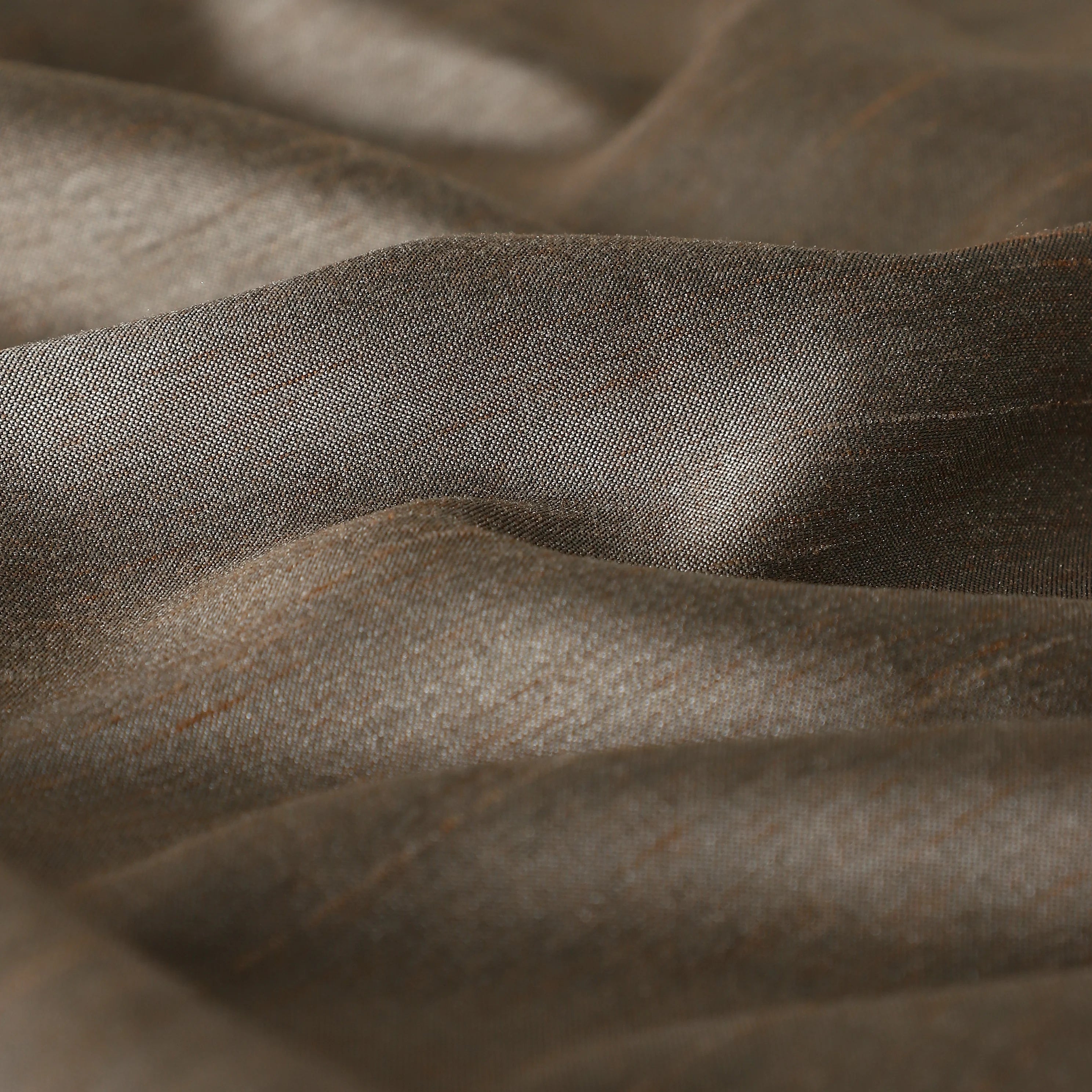 Paleto Set Of 2 Solid Readymade Curtains | Pure Hues Brown / Door (4.25ft X 7.22ft)