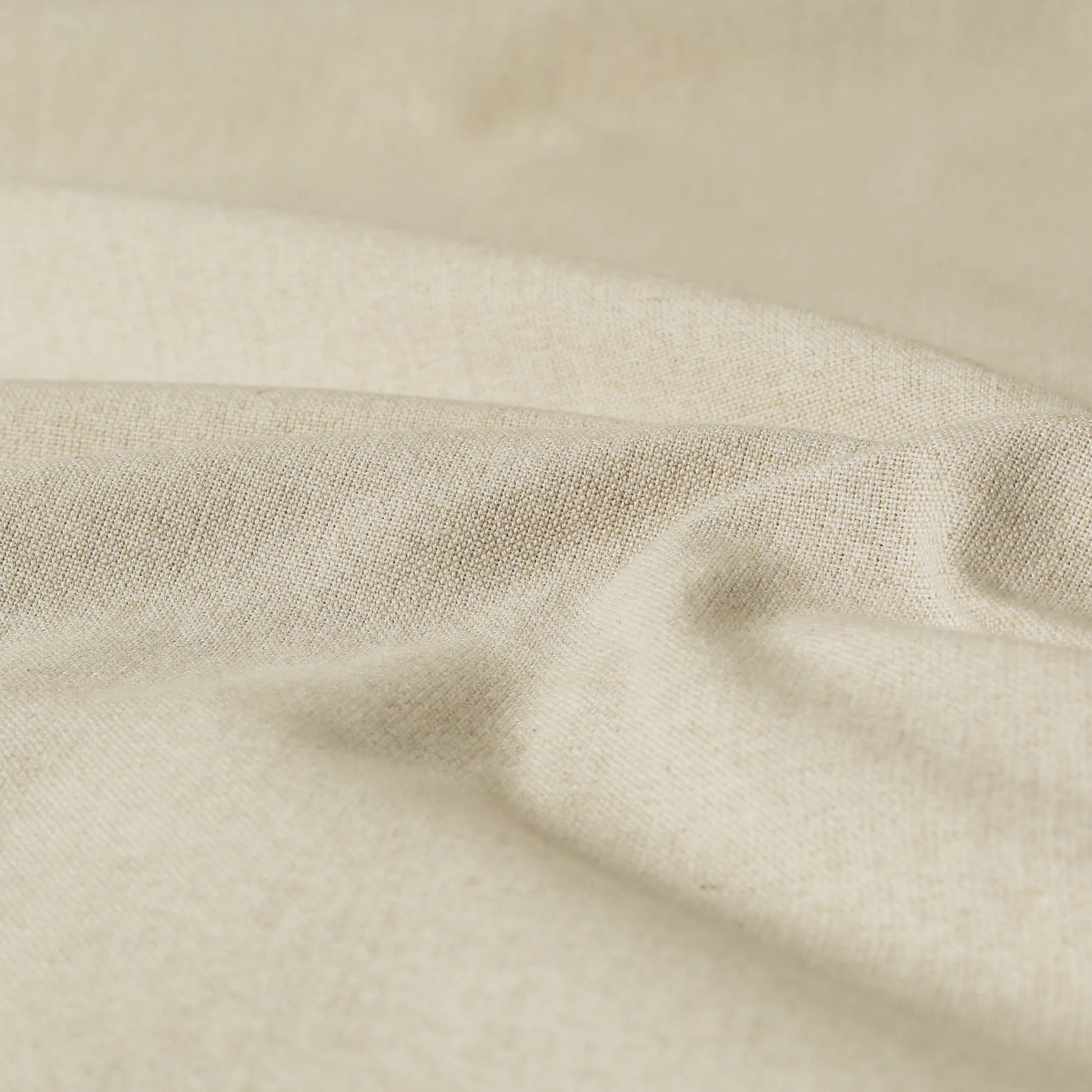 Pelushe Set Of 2 100% Cotton Solid Readymade Curtains | Everyday Hues Sesame / Window (5ft X 4.4ft)