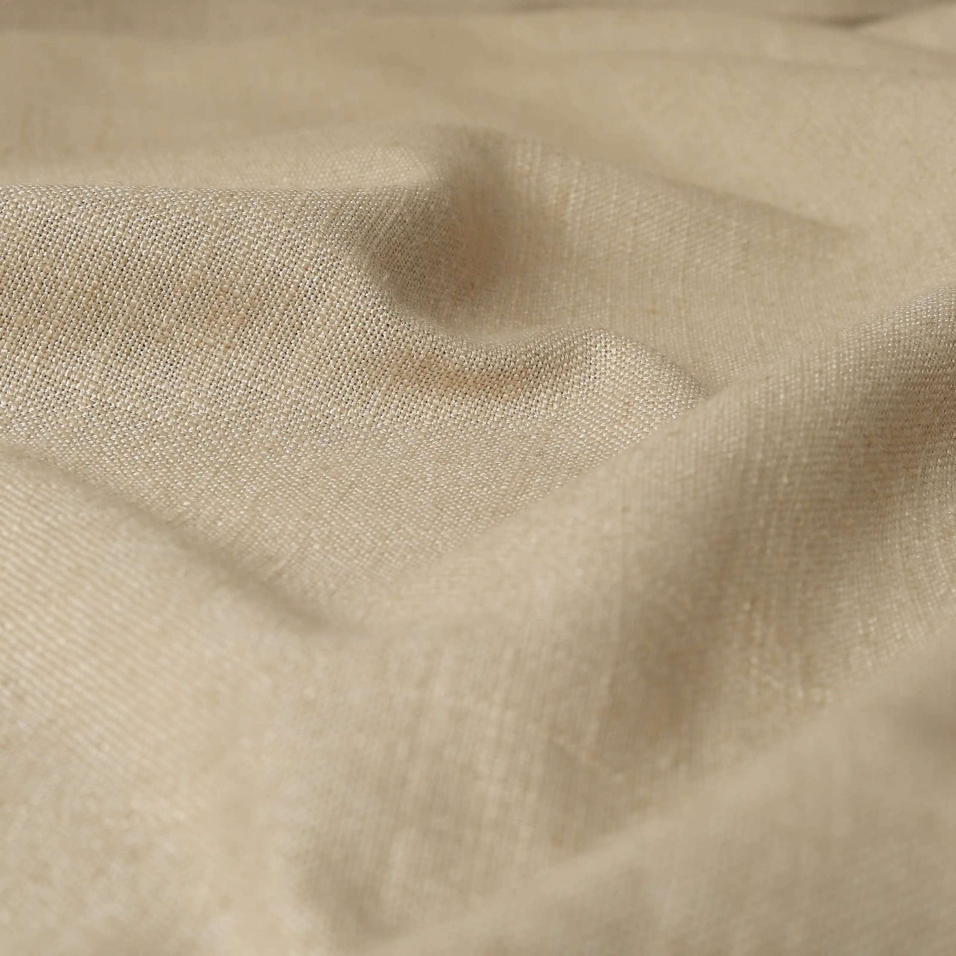 Paleto Set Of 2 Solid Readymade Curtains | Forest Days Tan / Door (7ft X 4.4ft)