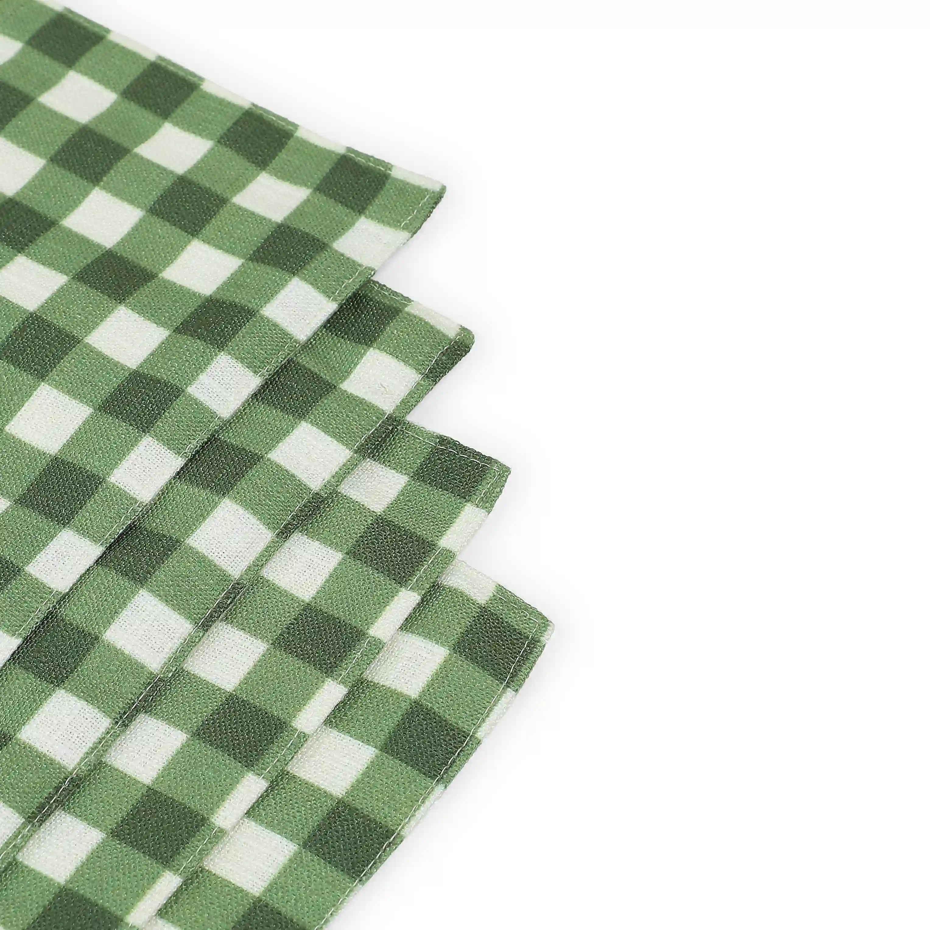 Nonna's Home 100% Polyester Table Placemat Set Big Rosemary Gingham / 4 Piece Set