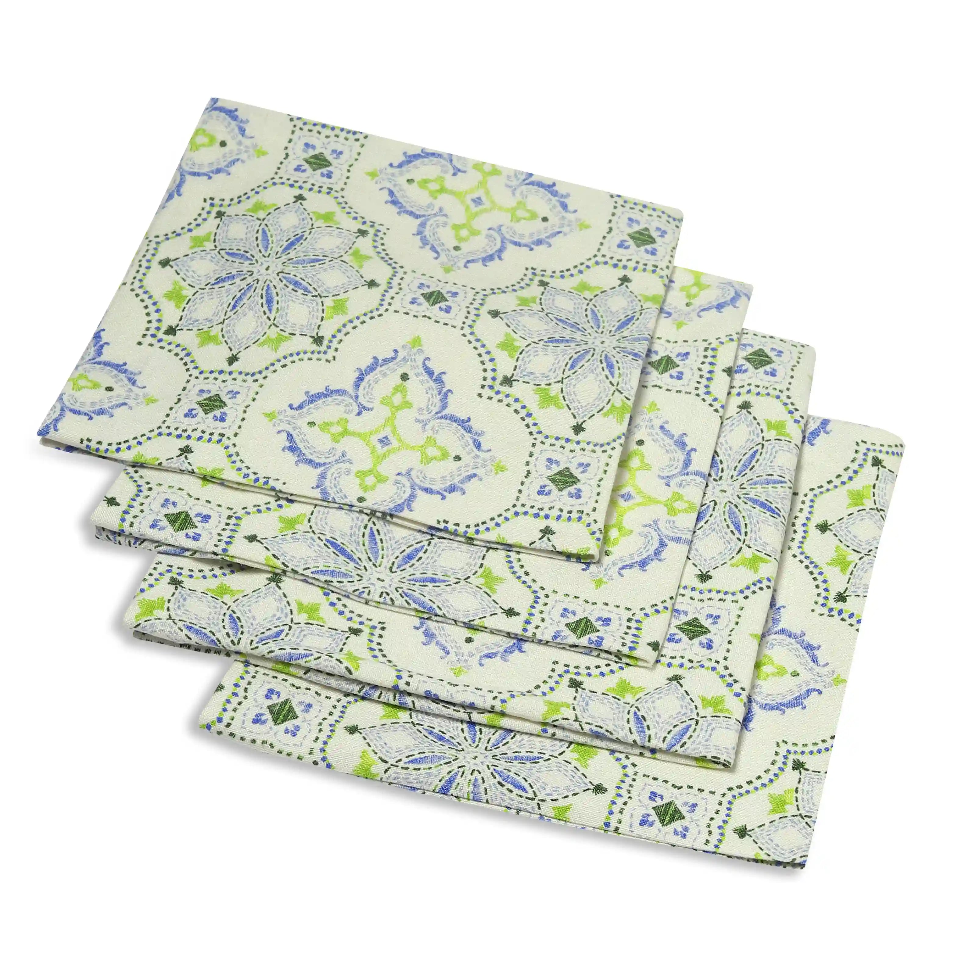Nonna's Home 100% Cotton Table Napkin Set Bespoke Blooms / Pack of 4