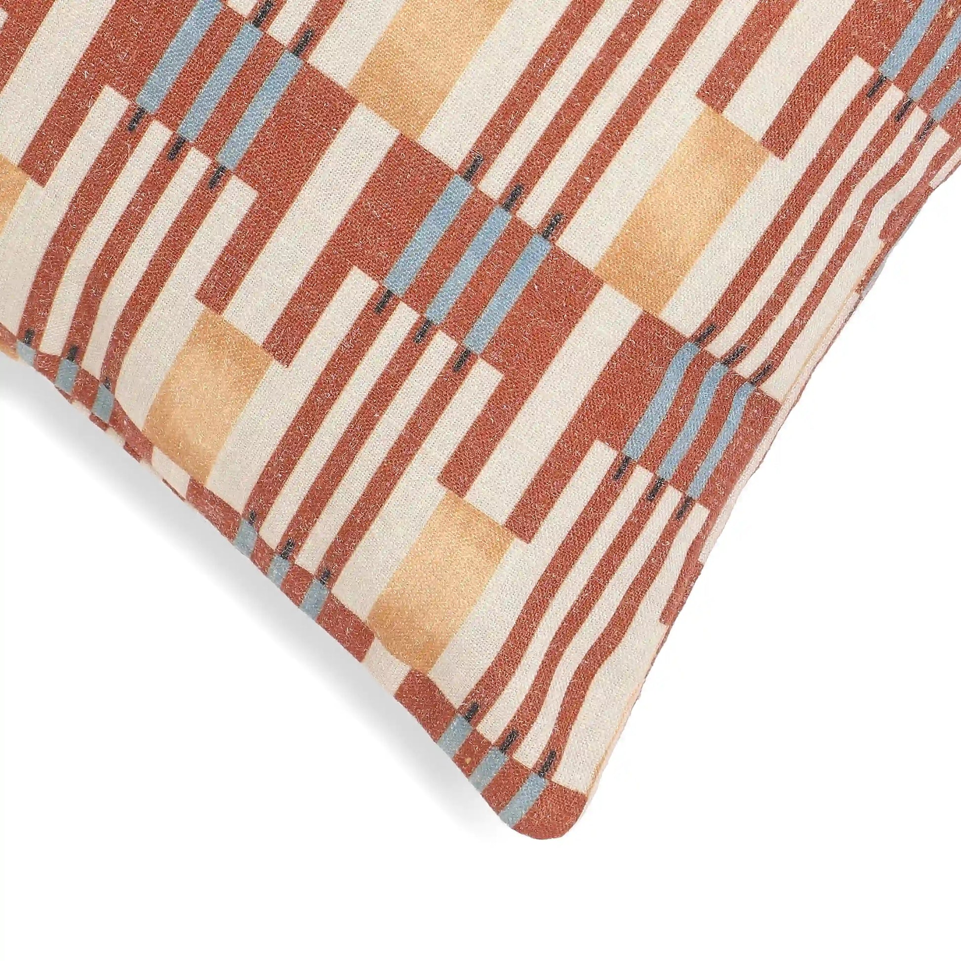 Vissencia Printed Cushion Cover | Crafted Patterns Red / Cushion Cover (51cm x 51cm)