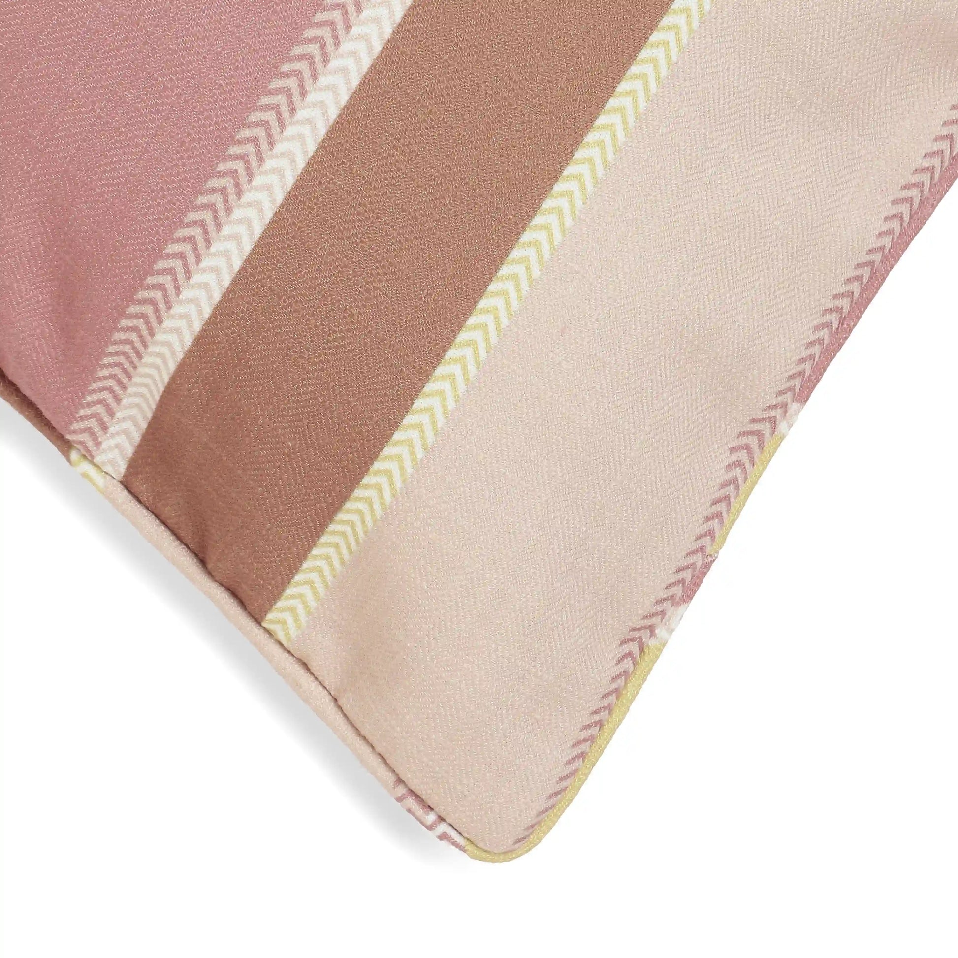 Espricia Printed Cushion Cover | Stripe Story Forest Umber / Cushion Cover (51cm x 51cm)