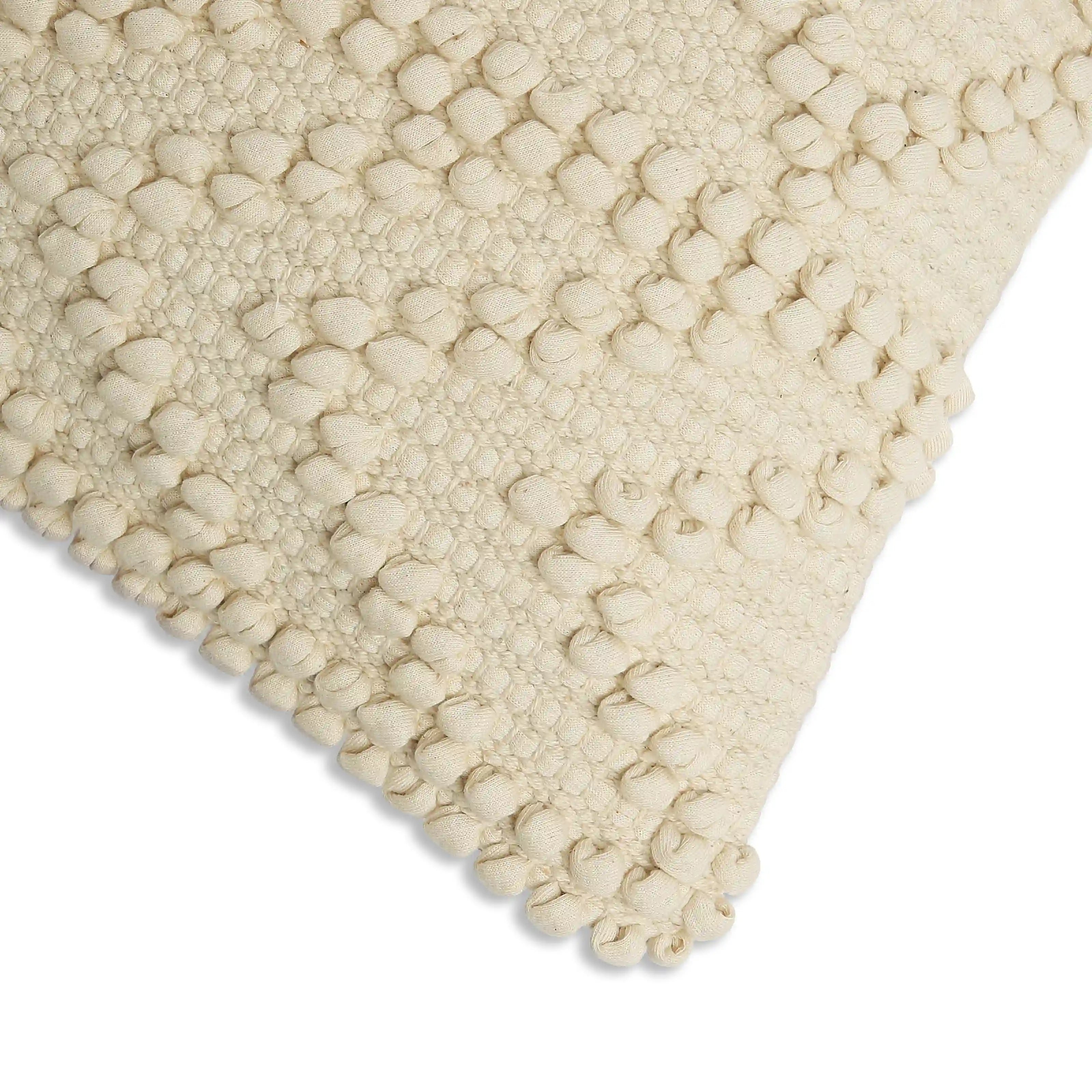 Espricia 100% Cotton Cushion Cover | Boho Soul Vanilla / Cushion Cover (41cm x 41cm)