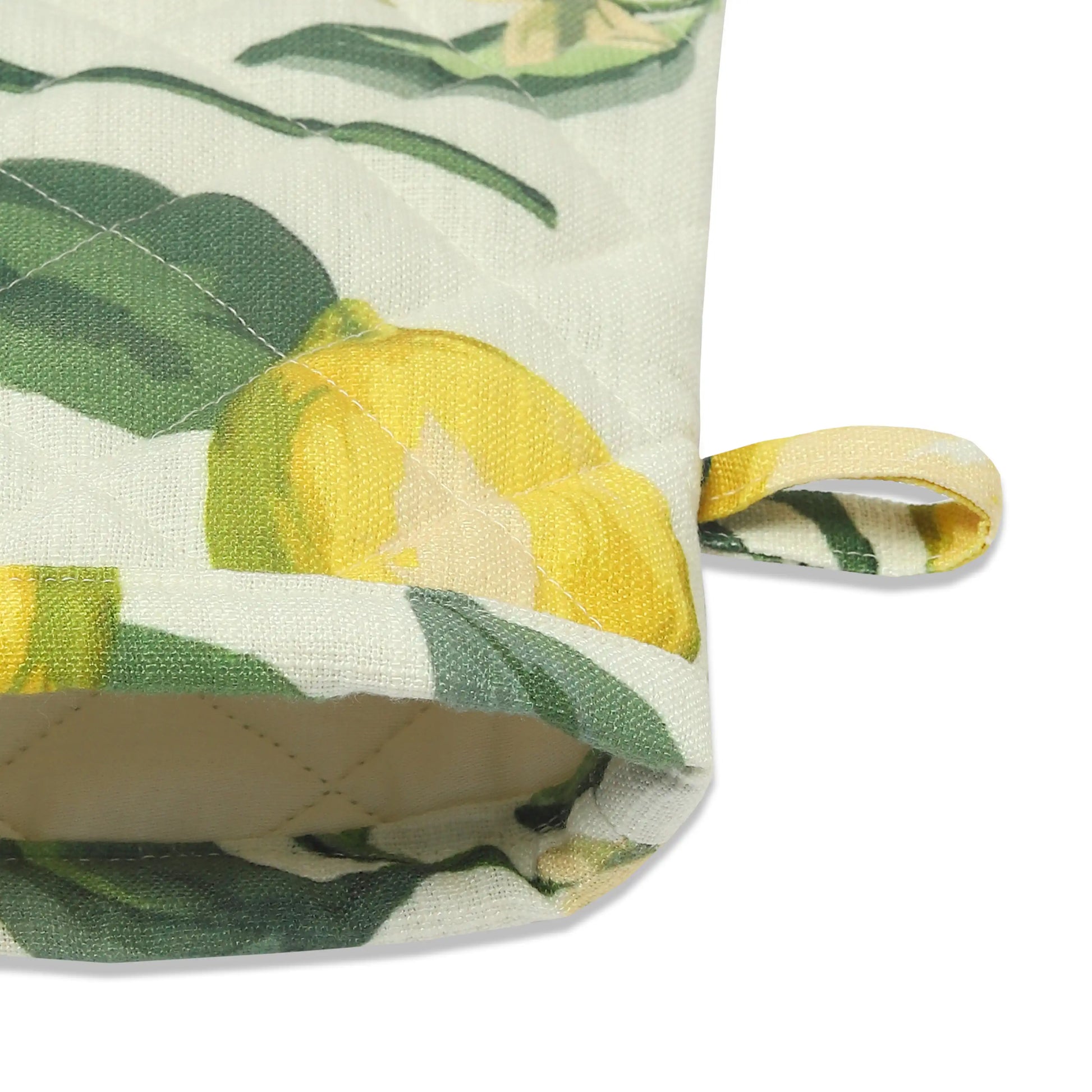 Nonna's Home 100% Polyester Oven Mitts Lemon Zest / Oven Mitt (20cm x 20cm)