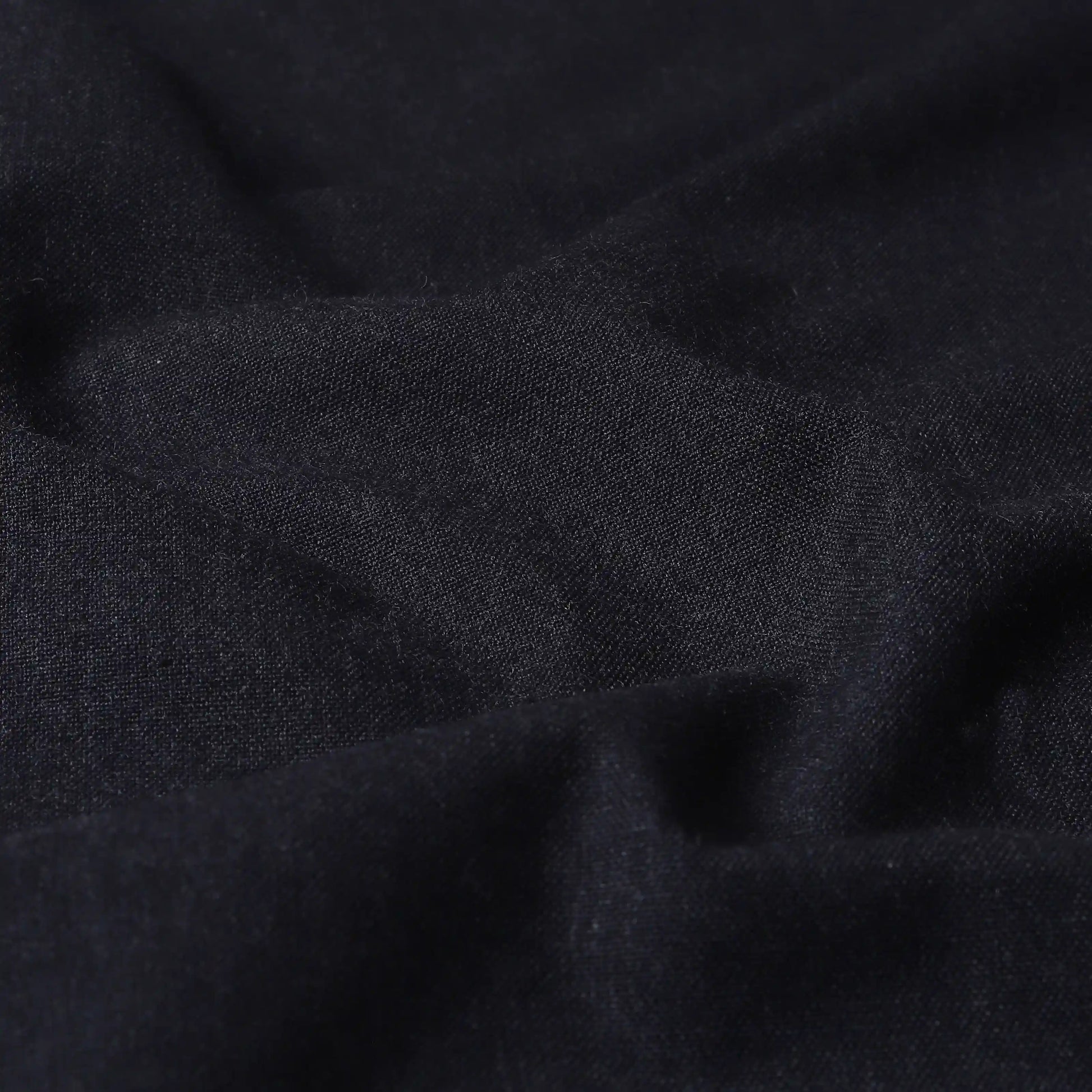 Pelushe Set Of 2 100% Cotton Solid Readymade Curtains | Everyday Hues Black Beauty / Door-XL (9ft X 4.4ft)