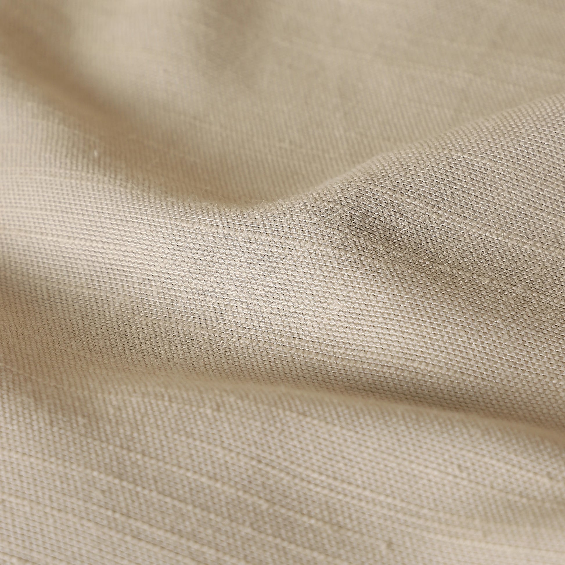 Paleto Set Of 2 Solid Readymade Curtains | Earthen Textures Hazel / Door (7ft X 4.4ft)
