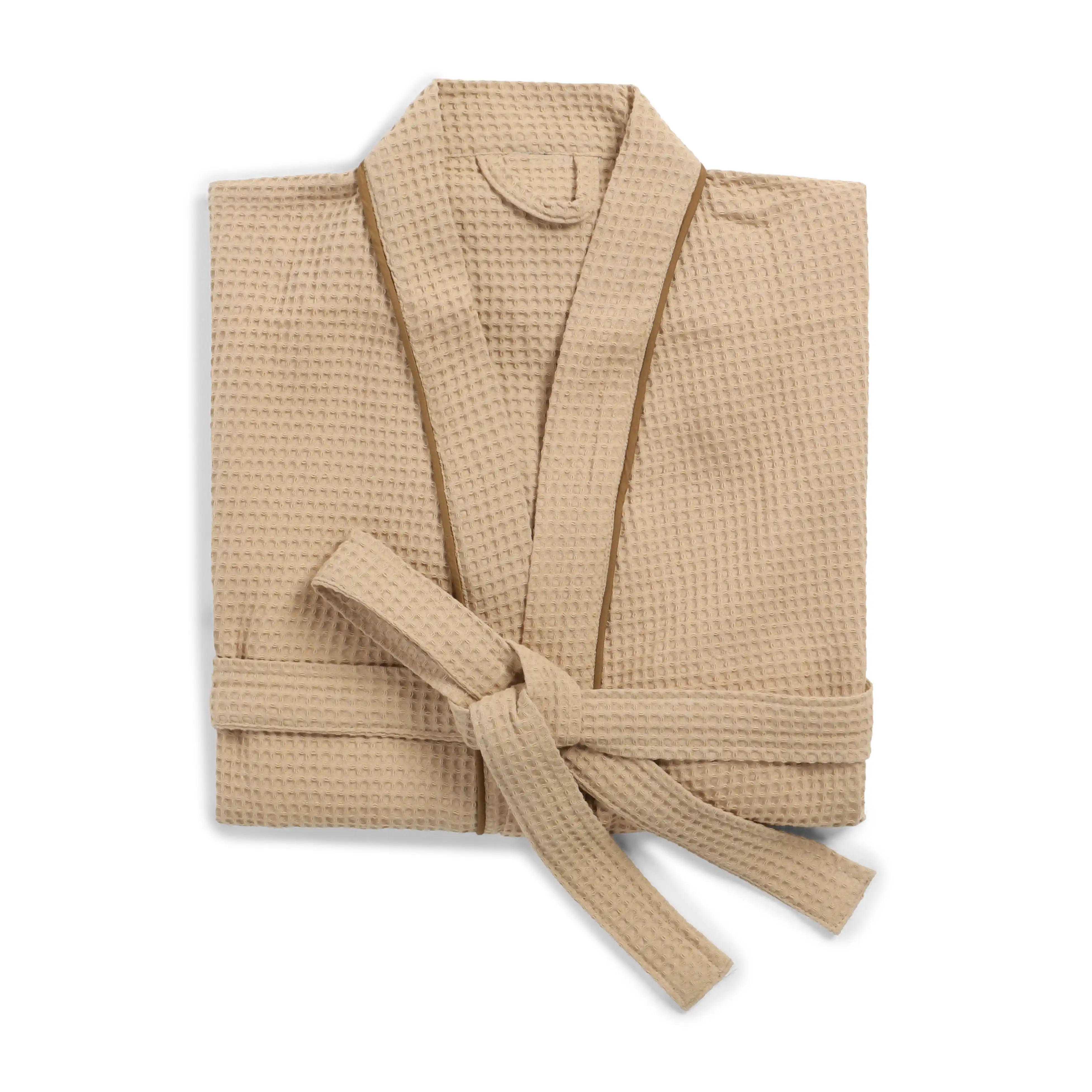 Pelushe 100% Cotton Bathrobe Beige / Medium