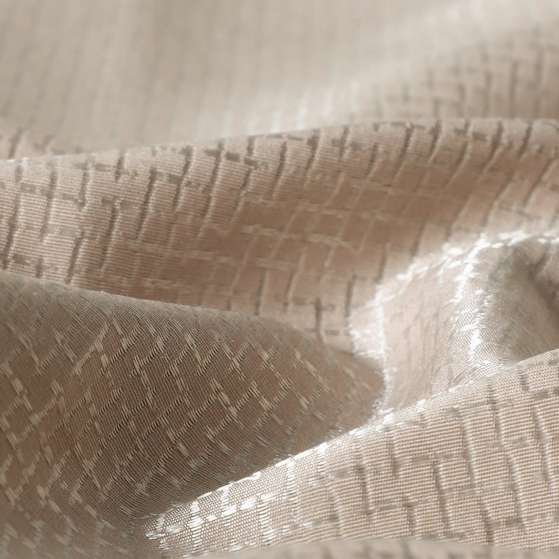 Pelushe Set Of 2 Solid Readymade Curtains | Checkered Nature Misty Rose / Window (5ft X 4.4ft)