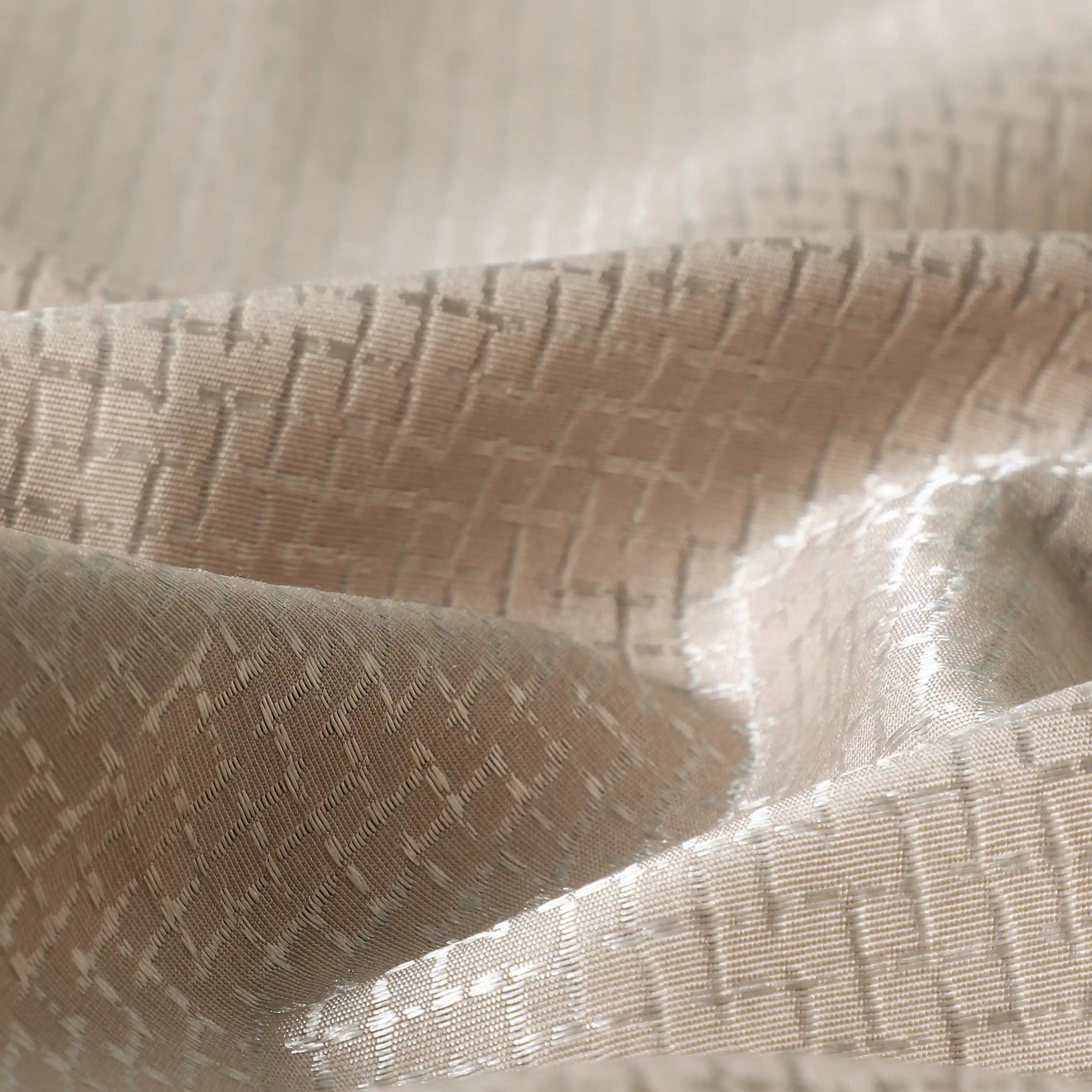 Pelushe Set Of 2 Solid Readymade Curtains | Checkered Nature Misty Rose / Window (5ft X 4.4ft)