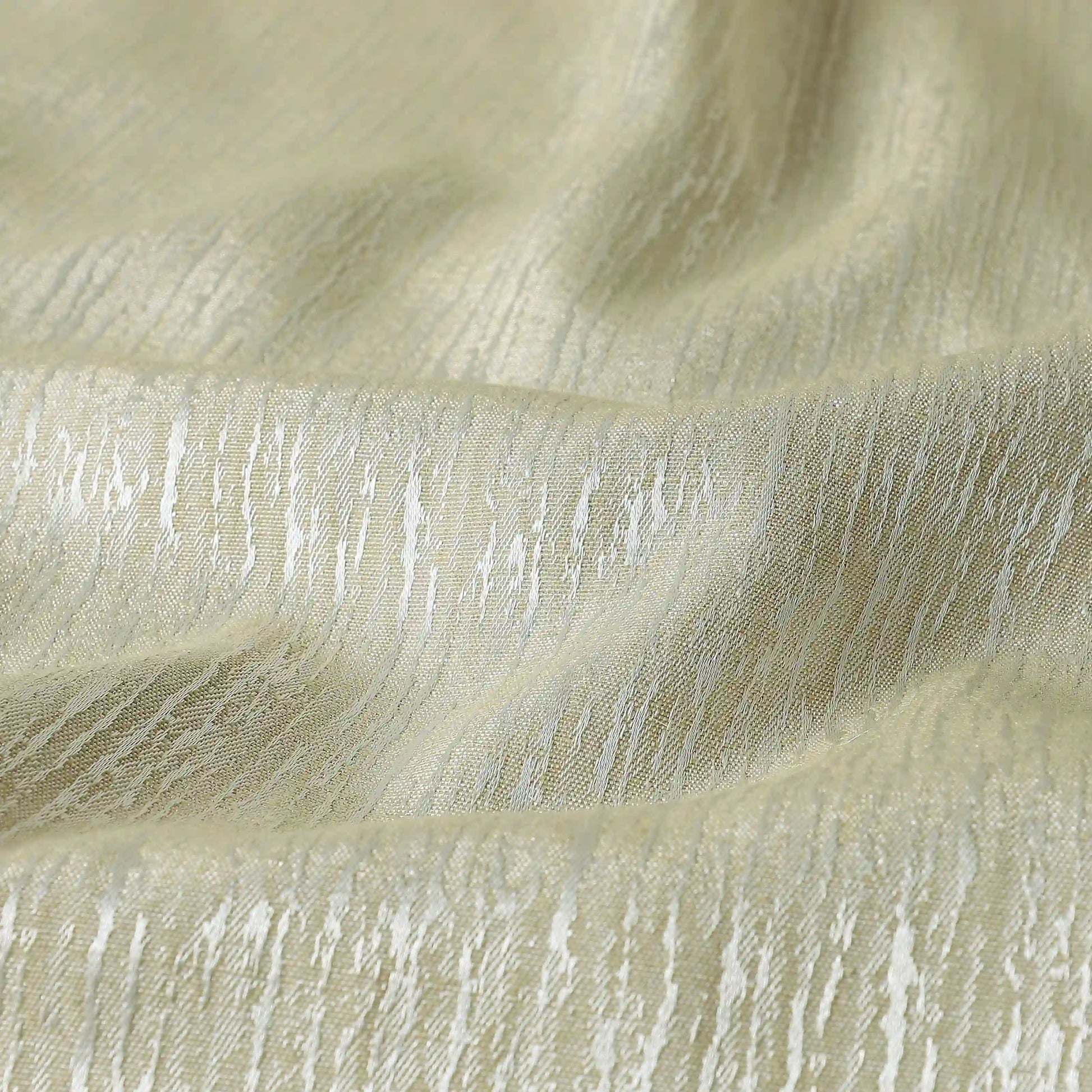 De Jacquard - Classic Set Of 2 Jacquard Readymade Curtains | Woodland Dreams Mustard / Door (7ft X 4.4ft)