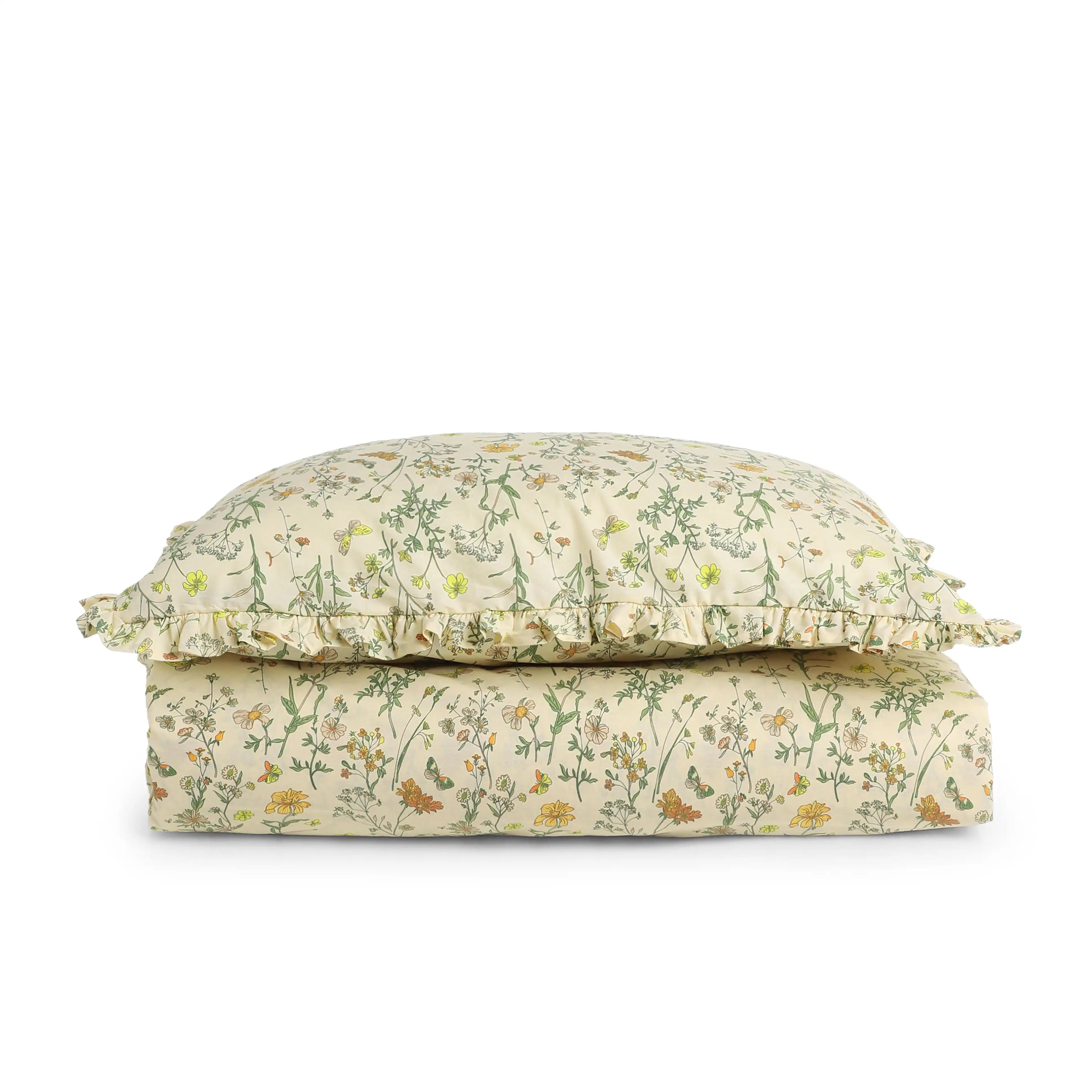 Bloomshire Luxe 100% Cotton Bedsheet Set Mustard / Single