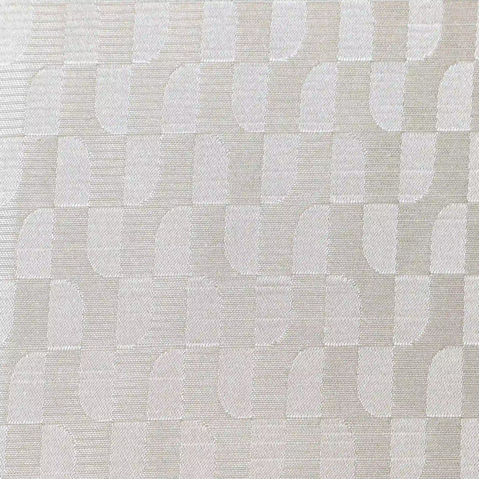 De Jacquard - Classic Set Of 2 Jacquard Readymade Curtains | Rolling Rhythm Silver / Door (7ft X 4.4ft)