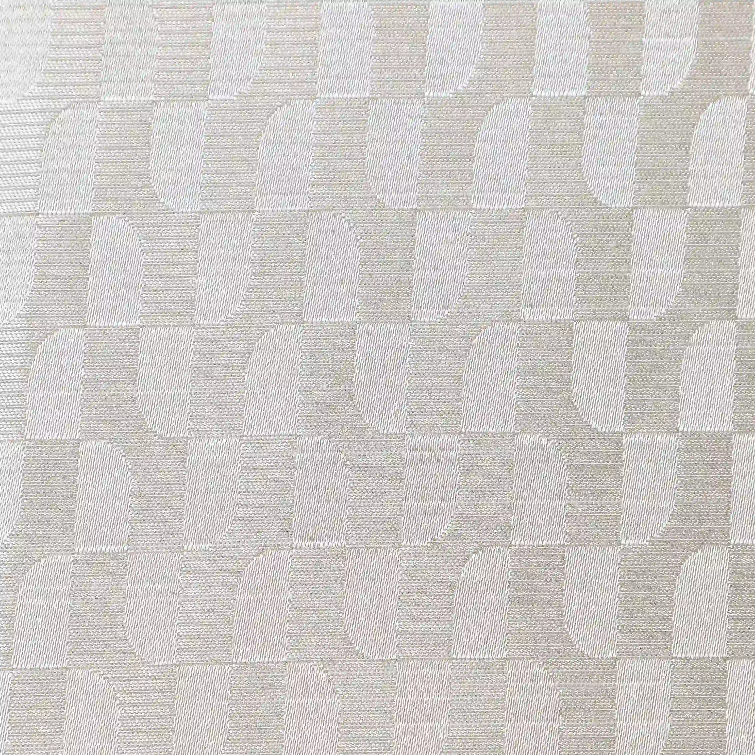De Jacquard - Classic Set Of 2 Jacquard Readymade Curtains | Rolling Rhythm Silver / Door (7ft X 4.4ft)