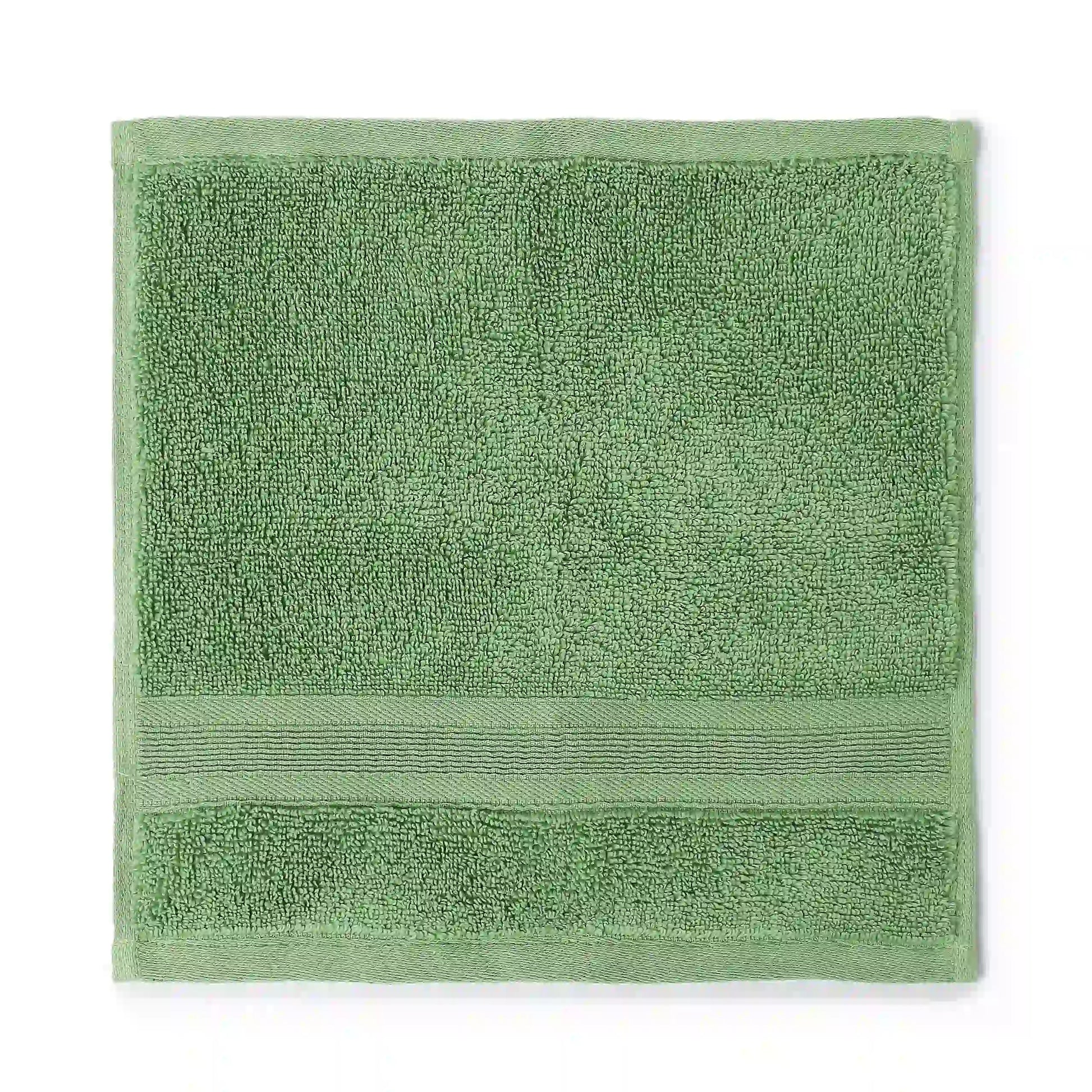 Pelushe Zero Twist 100% Cotton Face Towel Forest Green / Face Towel (30cm x 30cm)