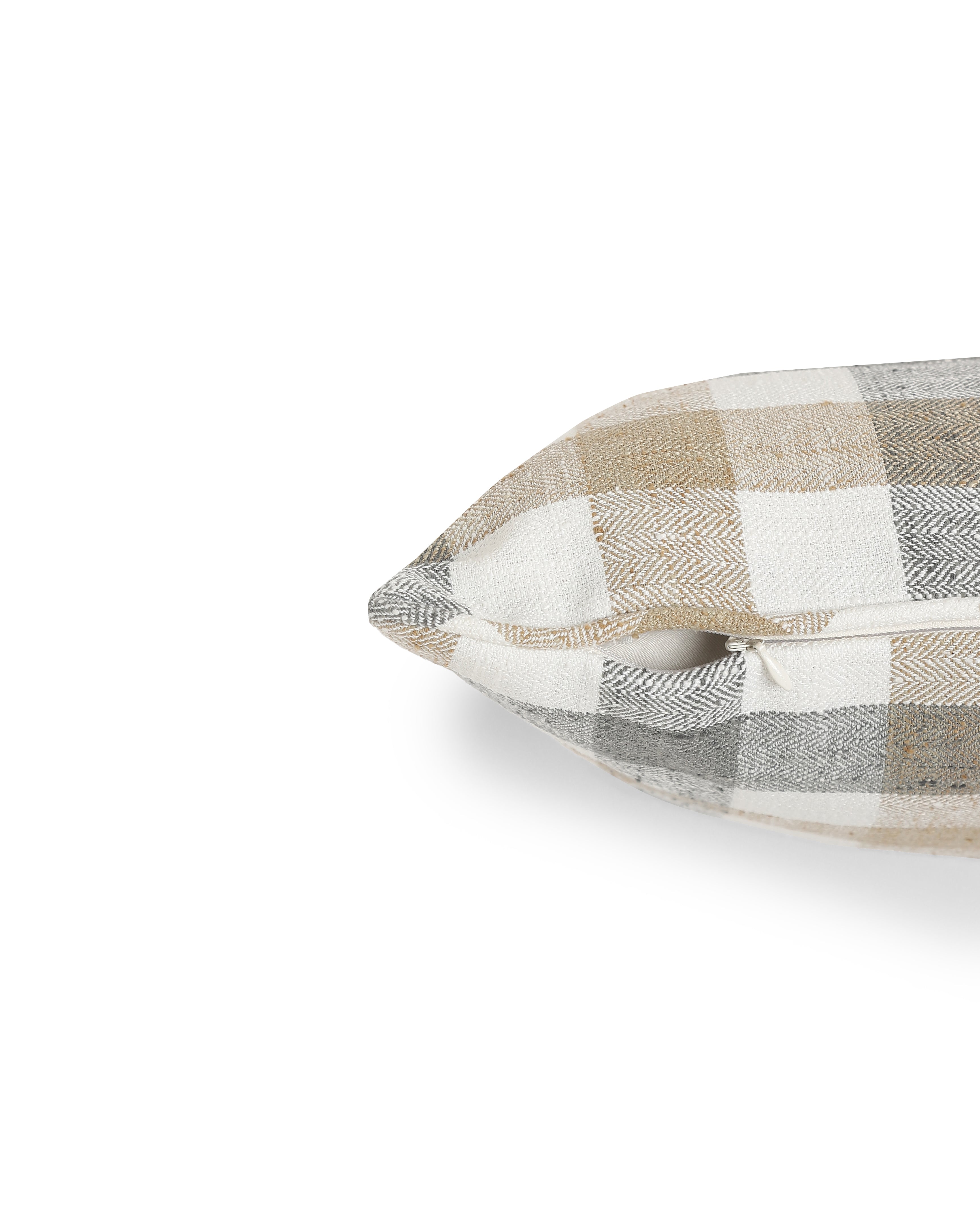 Espricia 443 GSM 100% Polyester Cushion Cover | Beige