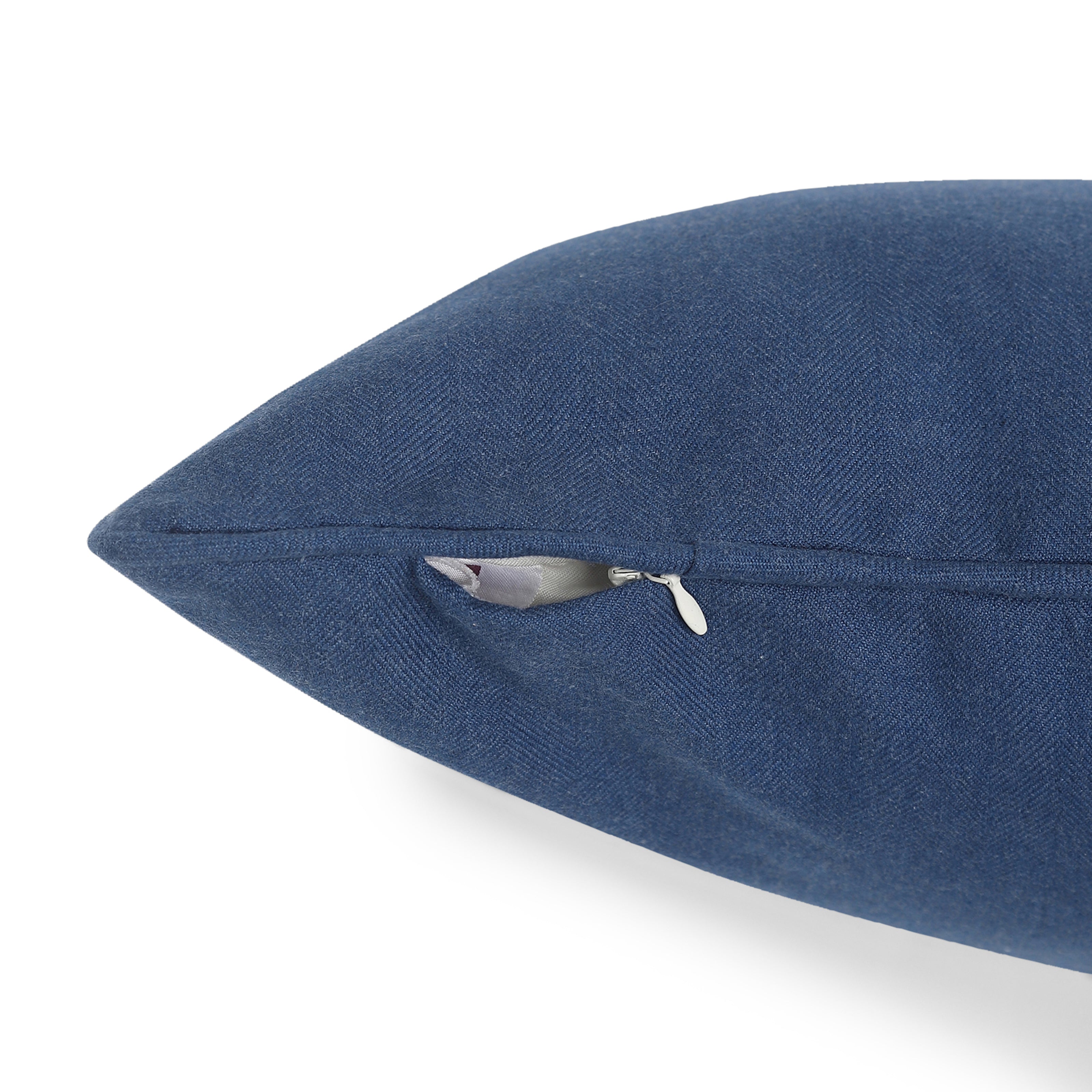 Espricia 300 GSM 100% Cotton Cushion Cover | Dark Blue