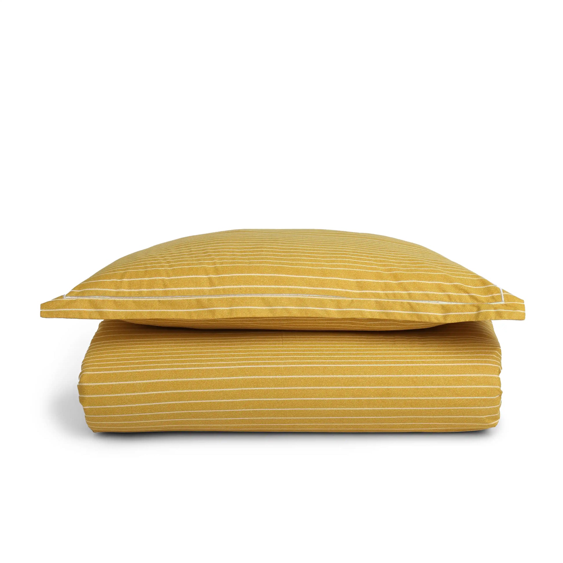 Threadscapes Printed Bedsheet Set-Mustard Mustard / Single