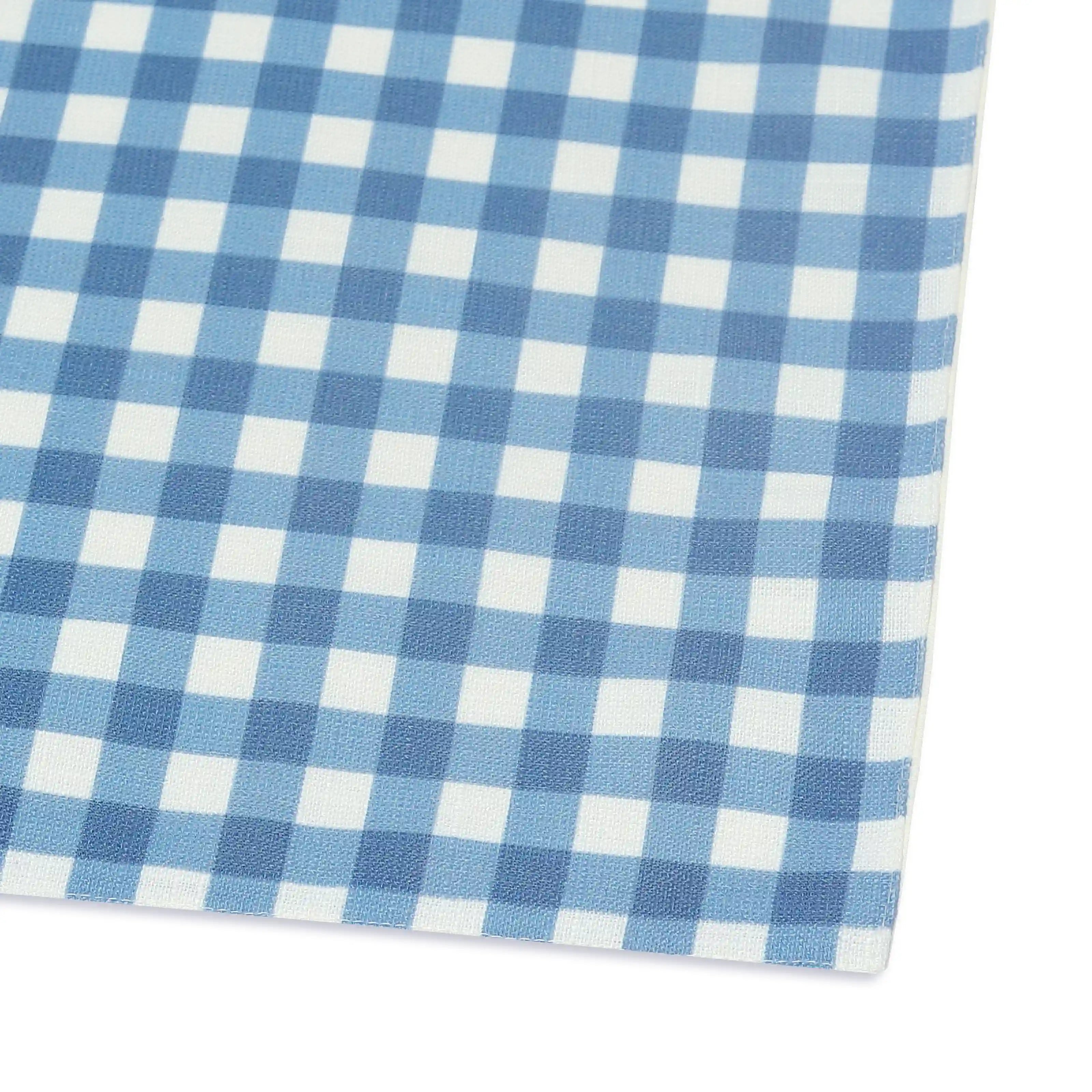 Nonna's Home 100% Polyester Table Runner Big Blueberry Gingham / Table Runner (34cm x 120cm)