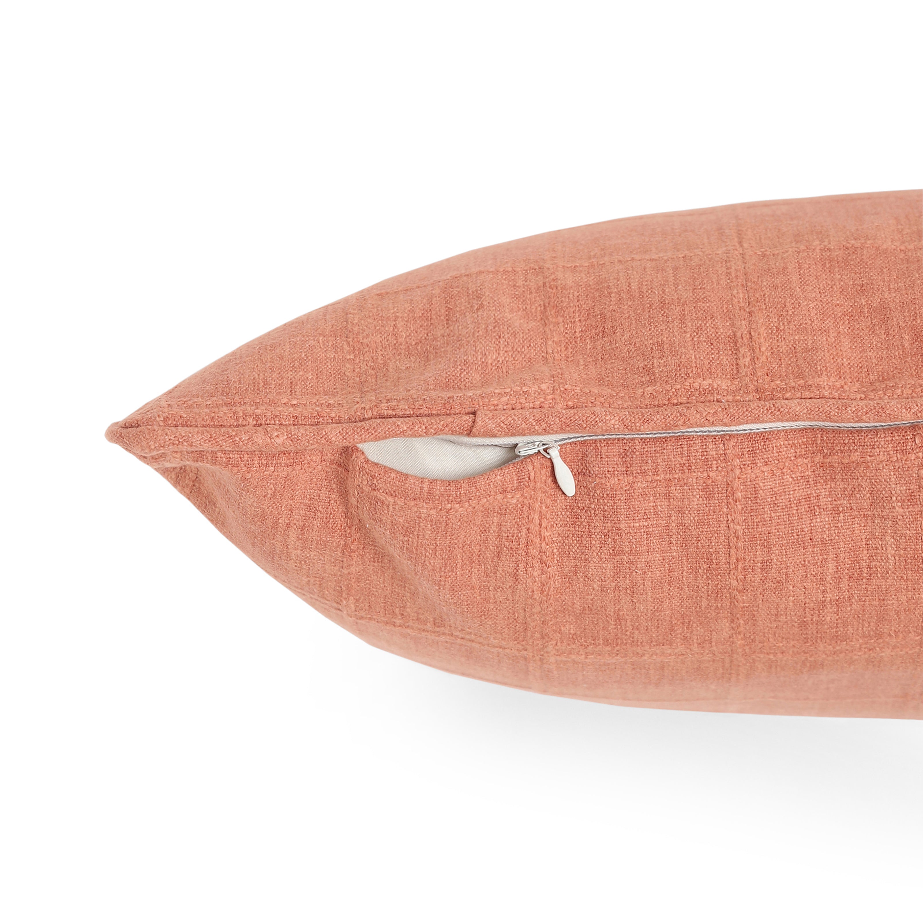 Espricia 355 GSM Cotton Blend Cushion Cover | Rust Red