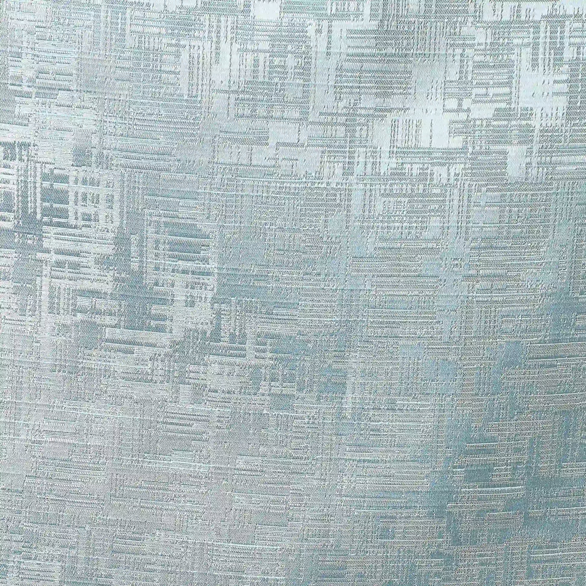 De Jacquard - Classic Set Of 2 Jacquard Readymade Curtains | Textured tales Ocean Haze / Window (5ft X 4.4ft)
