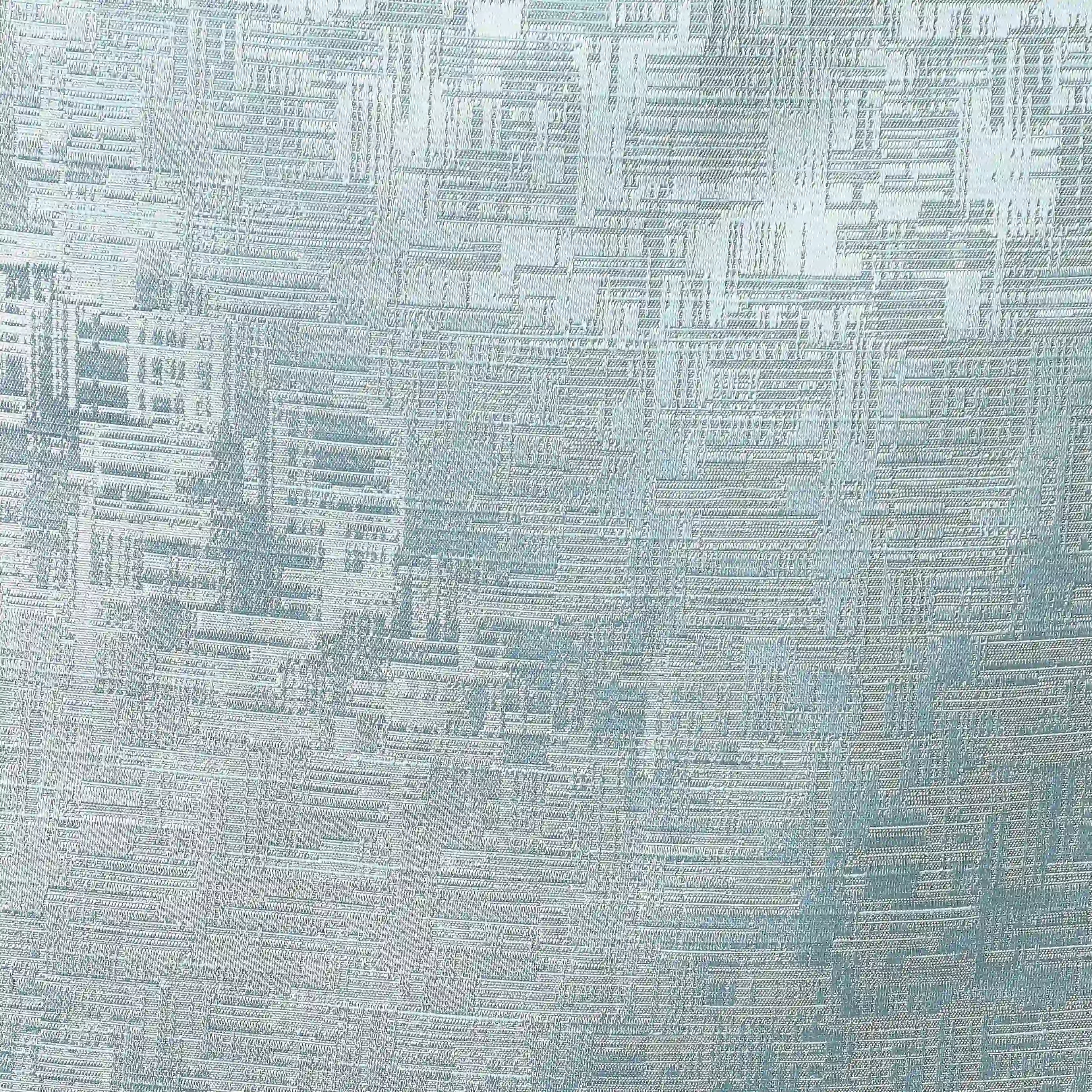 De Jacquard - Classic Set Of 2 Jacquard Readymade Curtains | Textured tales Ocean Haze / Window (5ft X 4.4ft)
