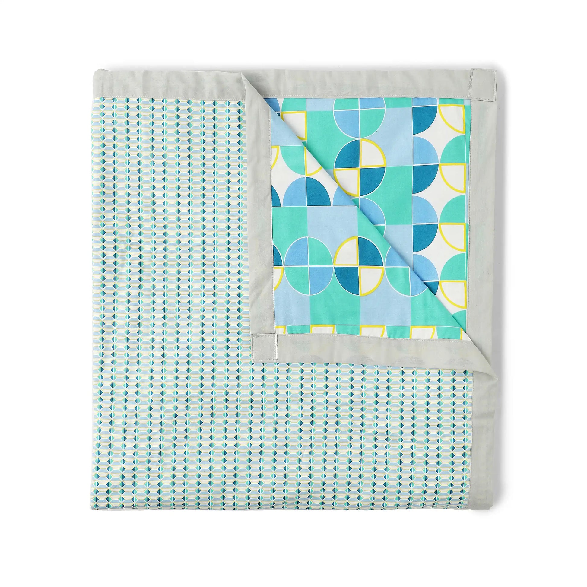 Mishella Printed Kaleido Teal Dohar Kaleido Teal / Double