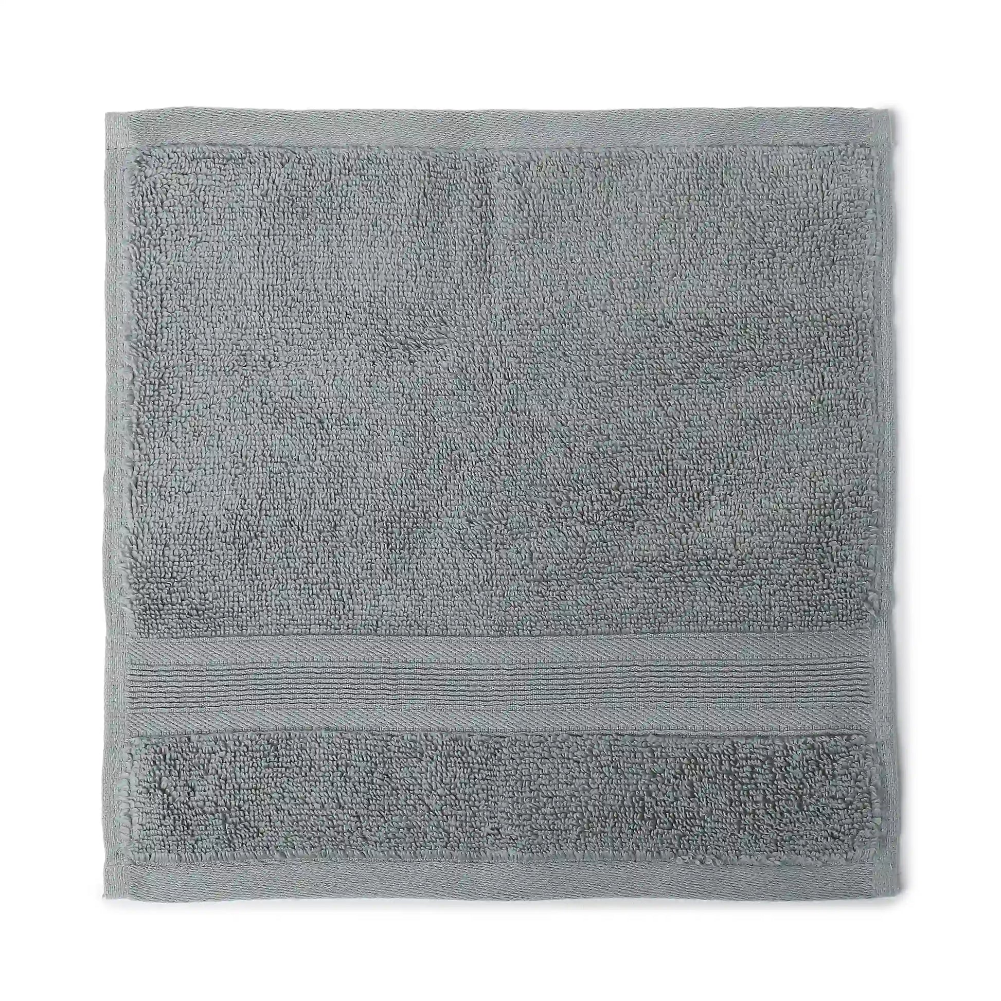 Pelushe Zero Twist 100% Cotton Face Towel Graphite / Face Towel (30cm x 30cm)
