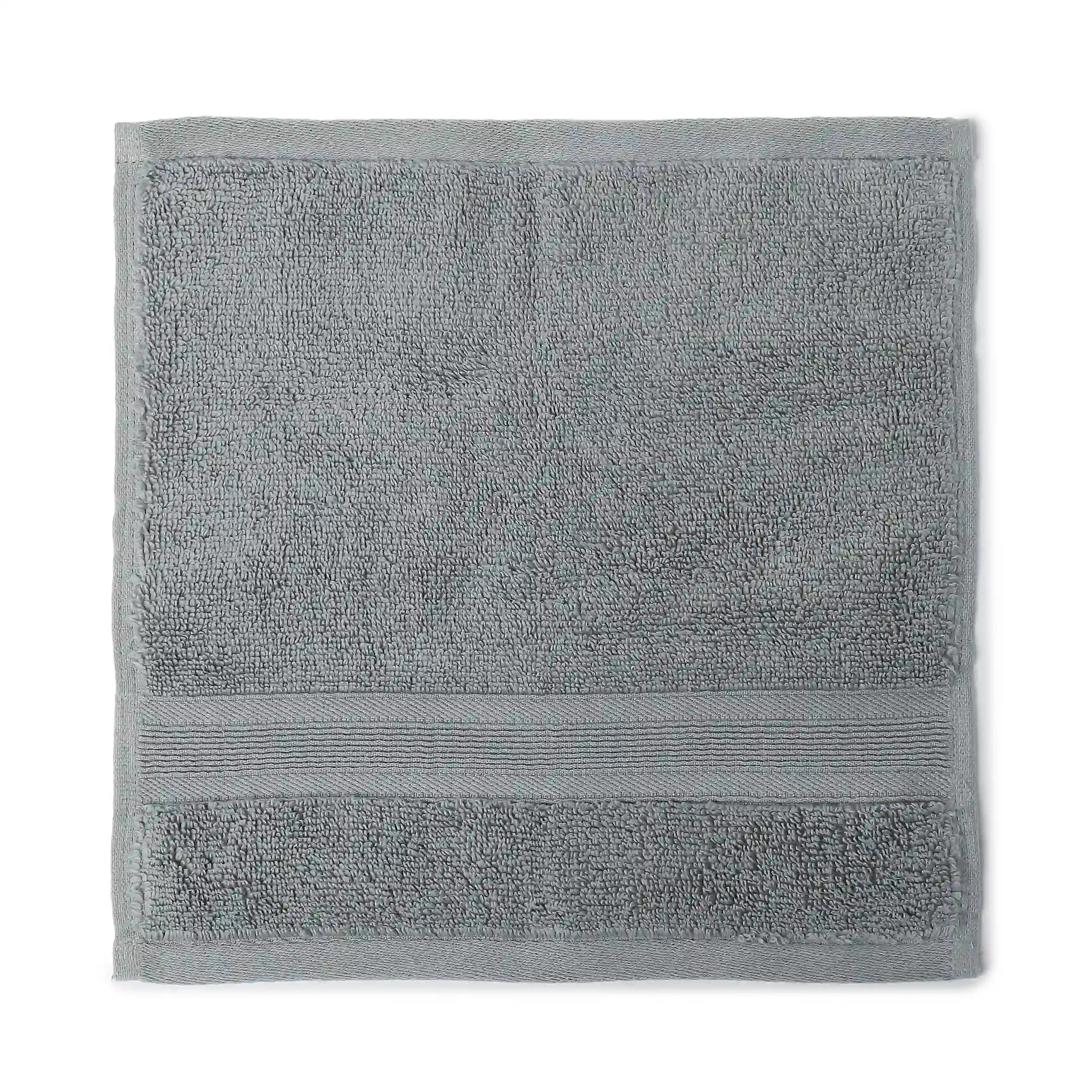 Pelushe Zero Twist 100% Cotton Face Towel Graphite / Face Towel (30cm x 30cm)