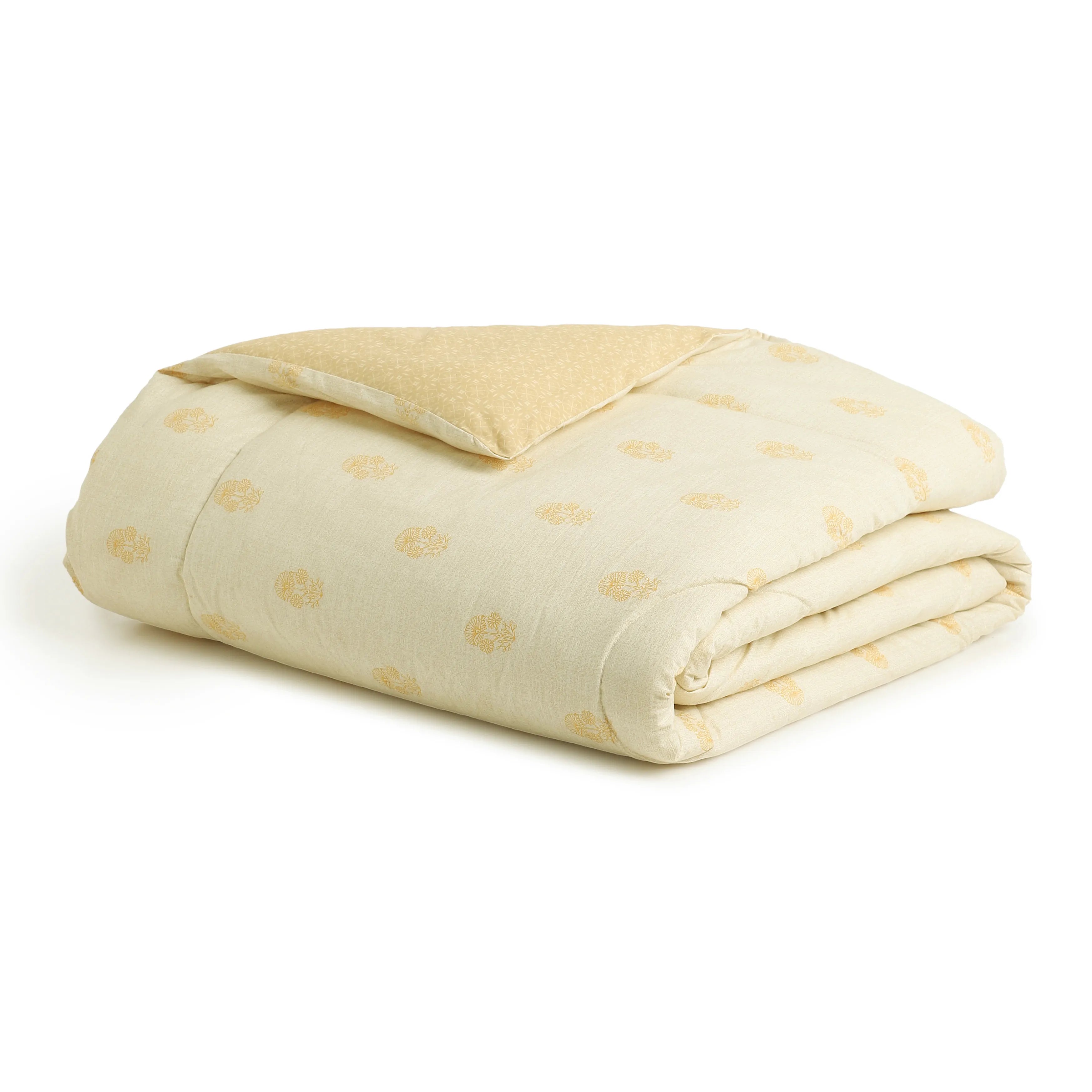 Chippa Lane 100% 240GSM Cotton Comforter Mustard / Double