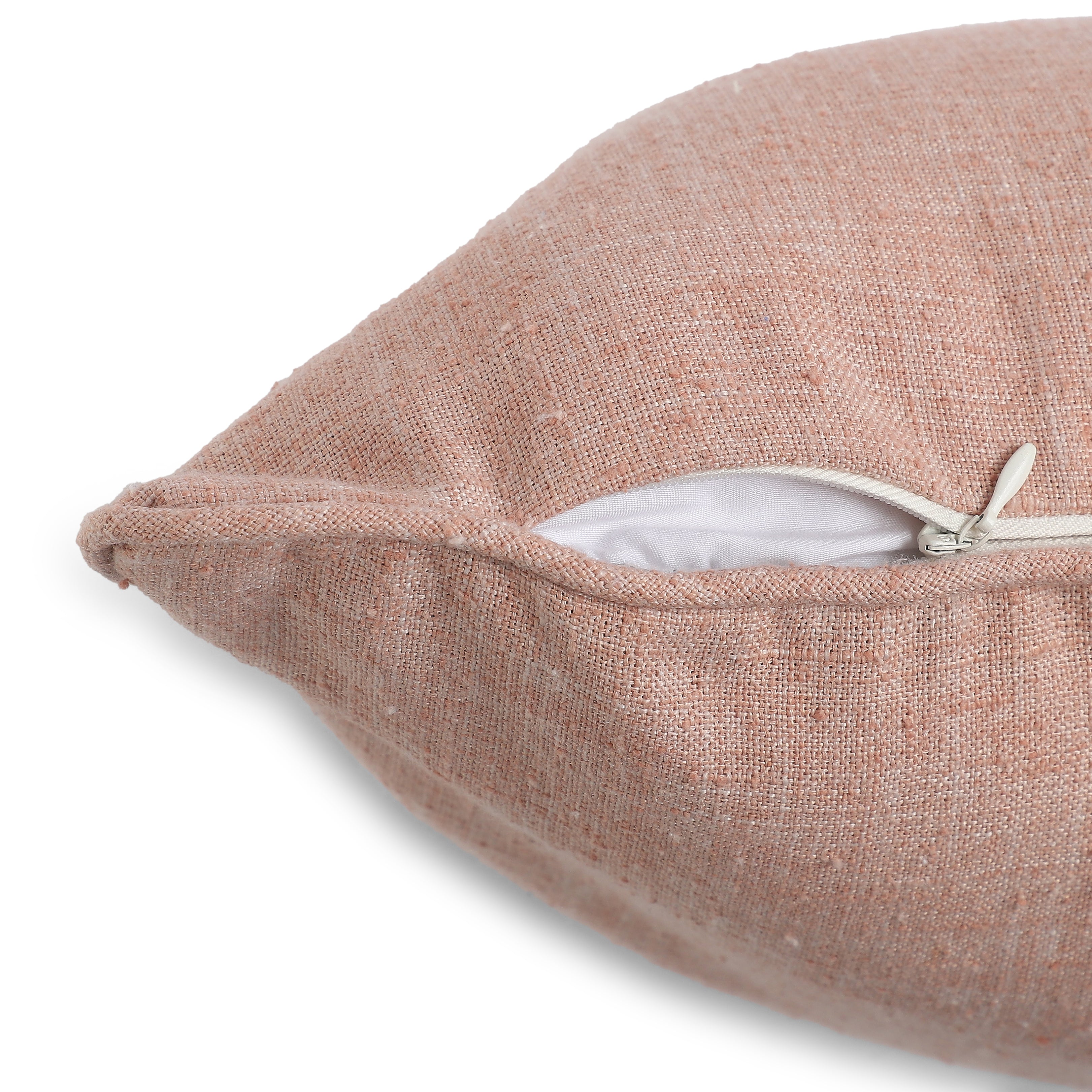 Vissencia 325 GSM Polyester Cushion Cover | Peach
