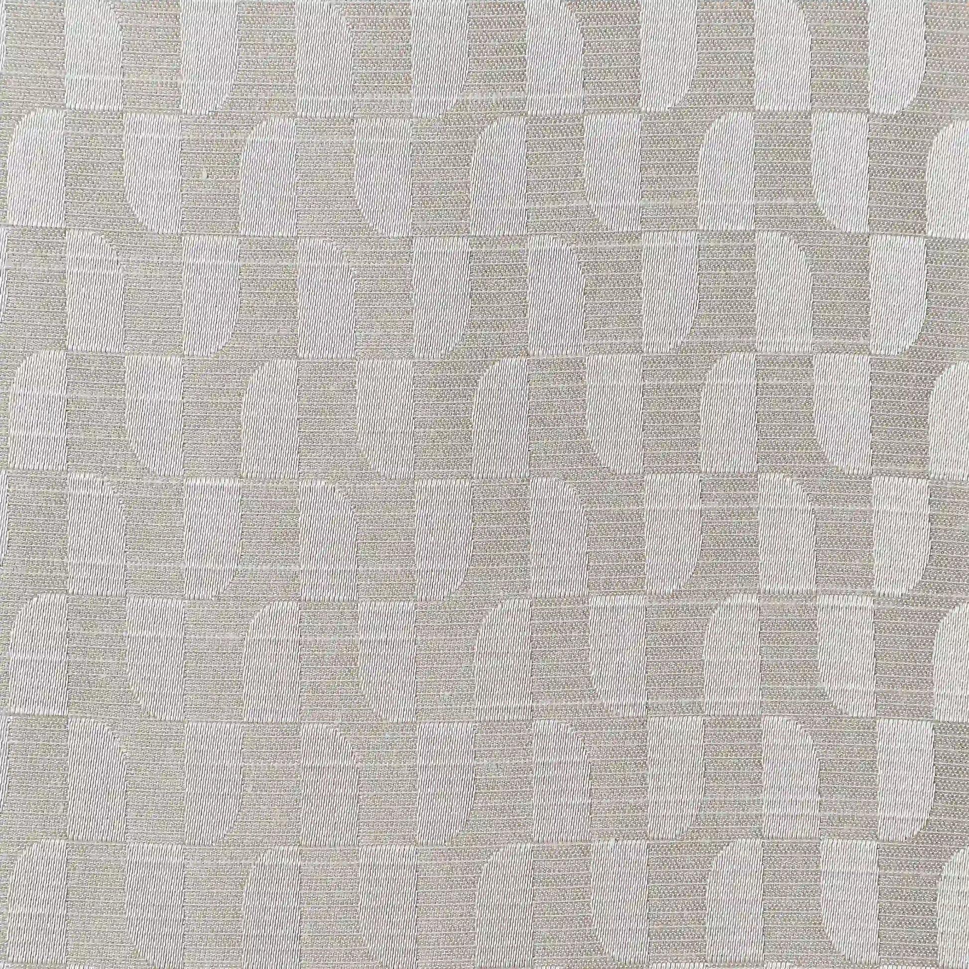 De Jacquard - Classic Set Of 2 Jacquard Readymade Curtains | Rolling Rhythm Silver / Window (5ft X 4.4ft)